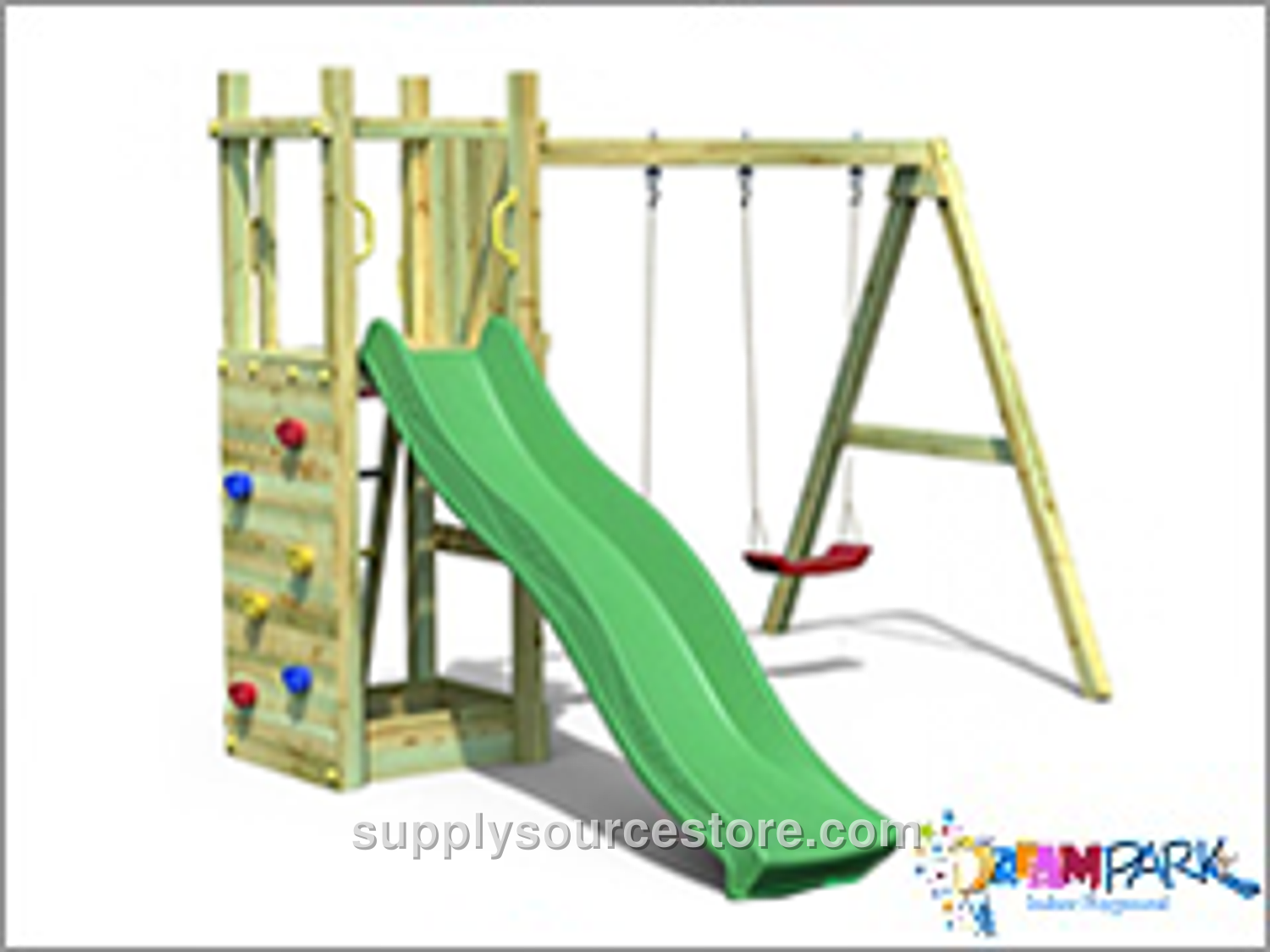 Swing and Climbing Slide Set