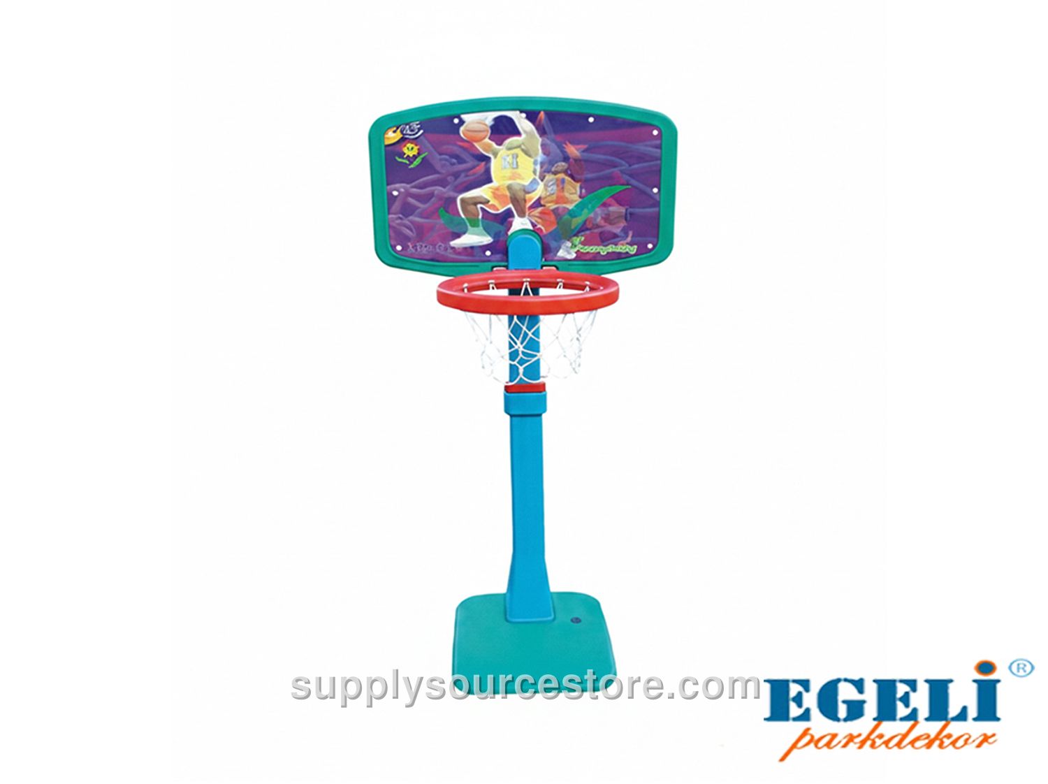 Dolphin Basketball Hoop, Castle, Ring Toss 3-Piece Set