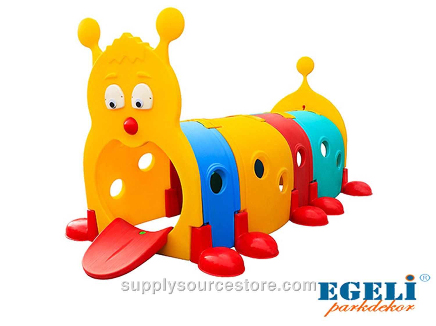 Caterpillar Play Tunnel Four Section
