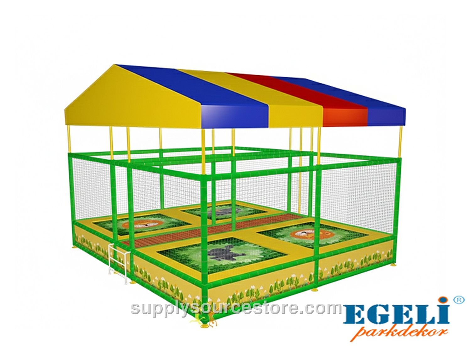 Covered Trampoline – Quad