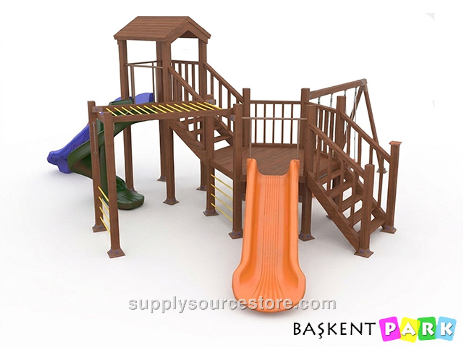 Wooden Children's Playground (Classic Series)