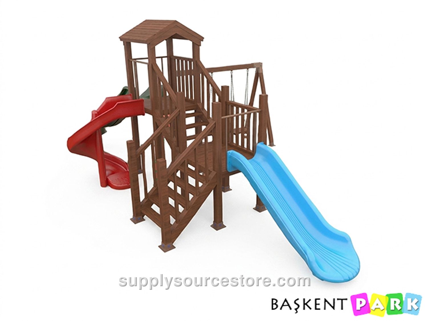 Wooden Children's Playground (Classic Series)