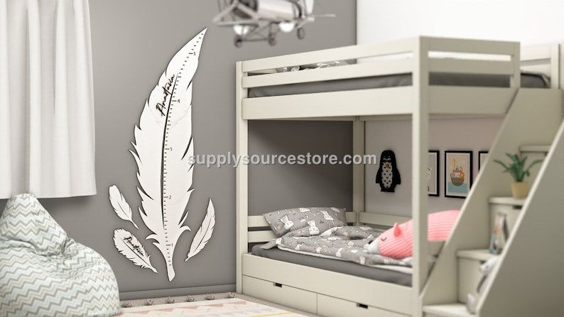 Feather - Wooden Height Chart | Growth Chart