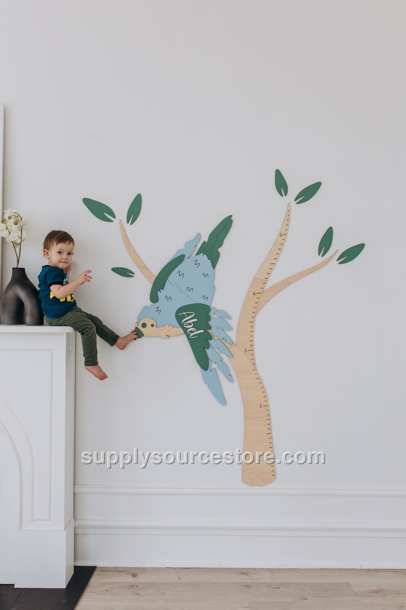 Feather - Wooden Height Chart | Growth Chart