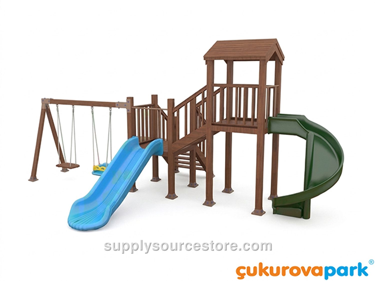 Wooden Children’s Playground (Classic Series)
