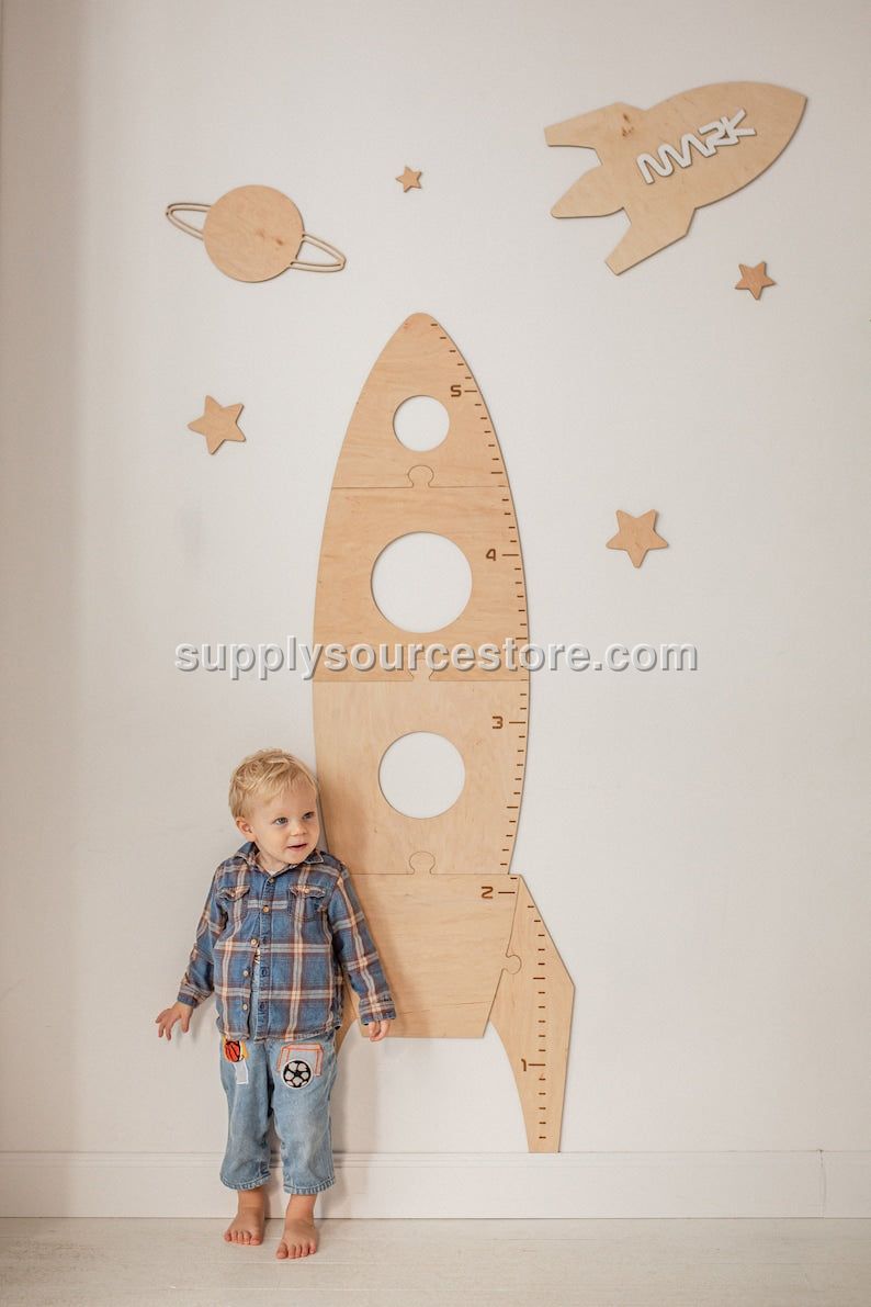 Rocket - Wooden Height Chart | Growth Chart