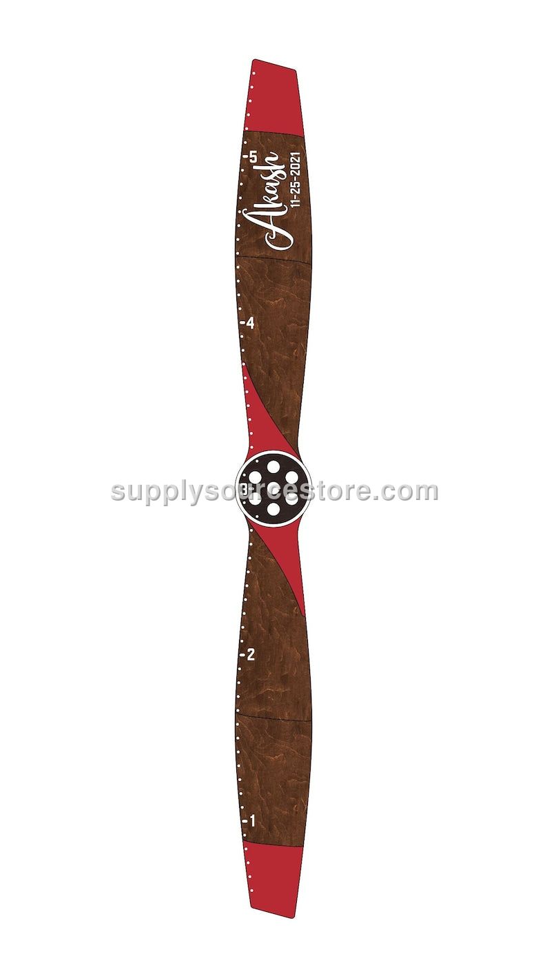Airplane propeller - Wooden Height Chart | Growth Chart