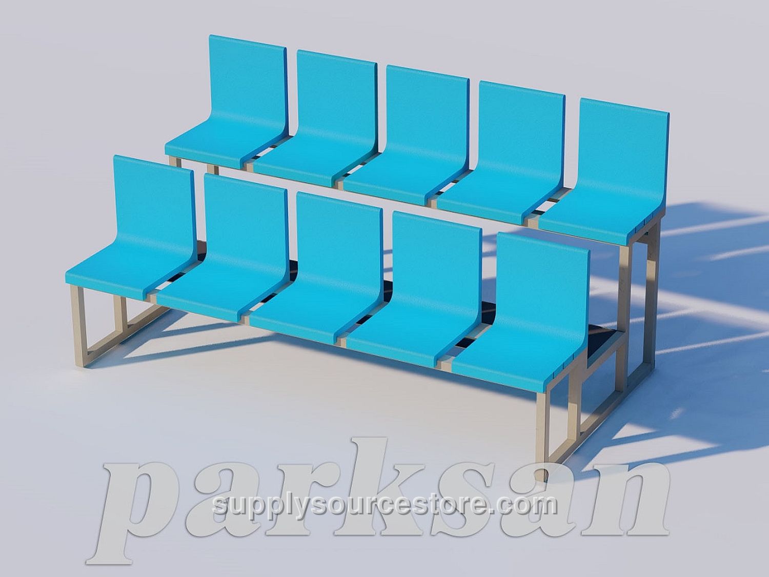 Plastic Backed Bench Seating Set (10-Person)