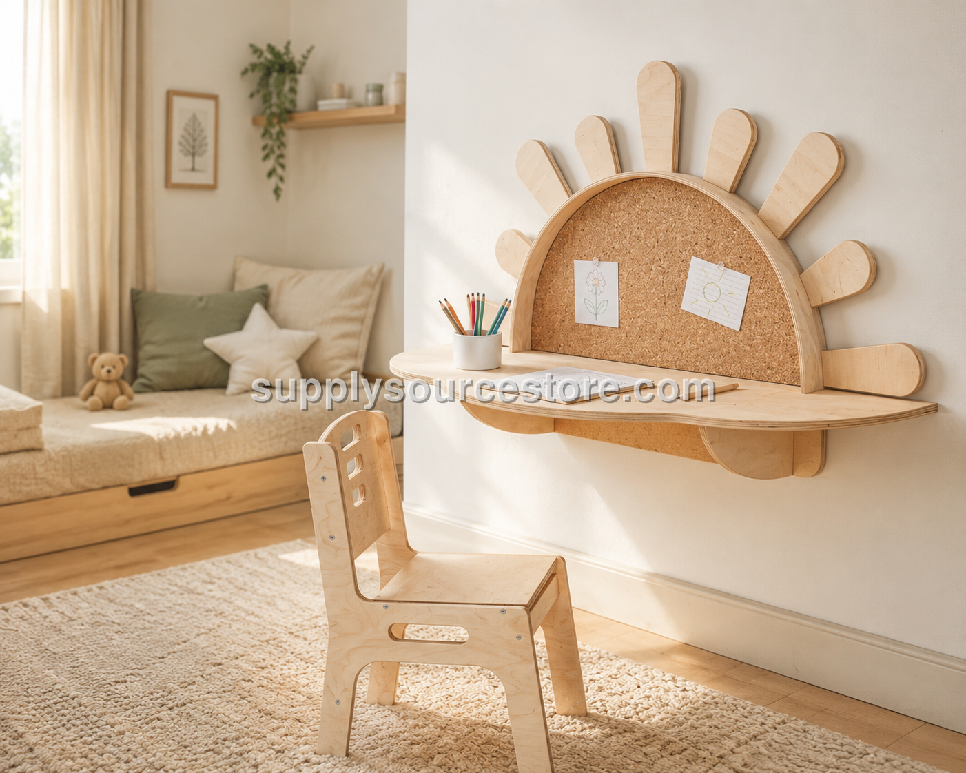 Wall-Mounted Kids Table “Sunshine”