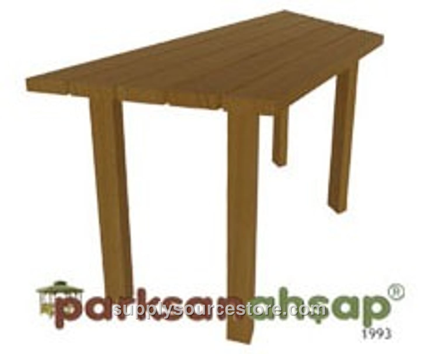 Wooden Octagonal Trapezoid Table (Gazebo Interior) – 100(L)x50(W)x75(H)