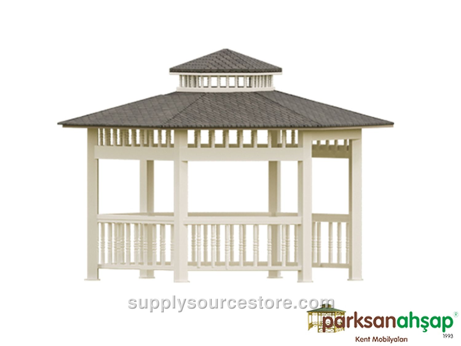 Metal Hexagonal Gazebo 350x350x335 (LWH)