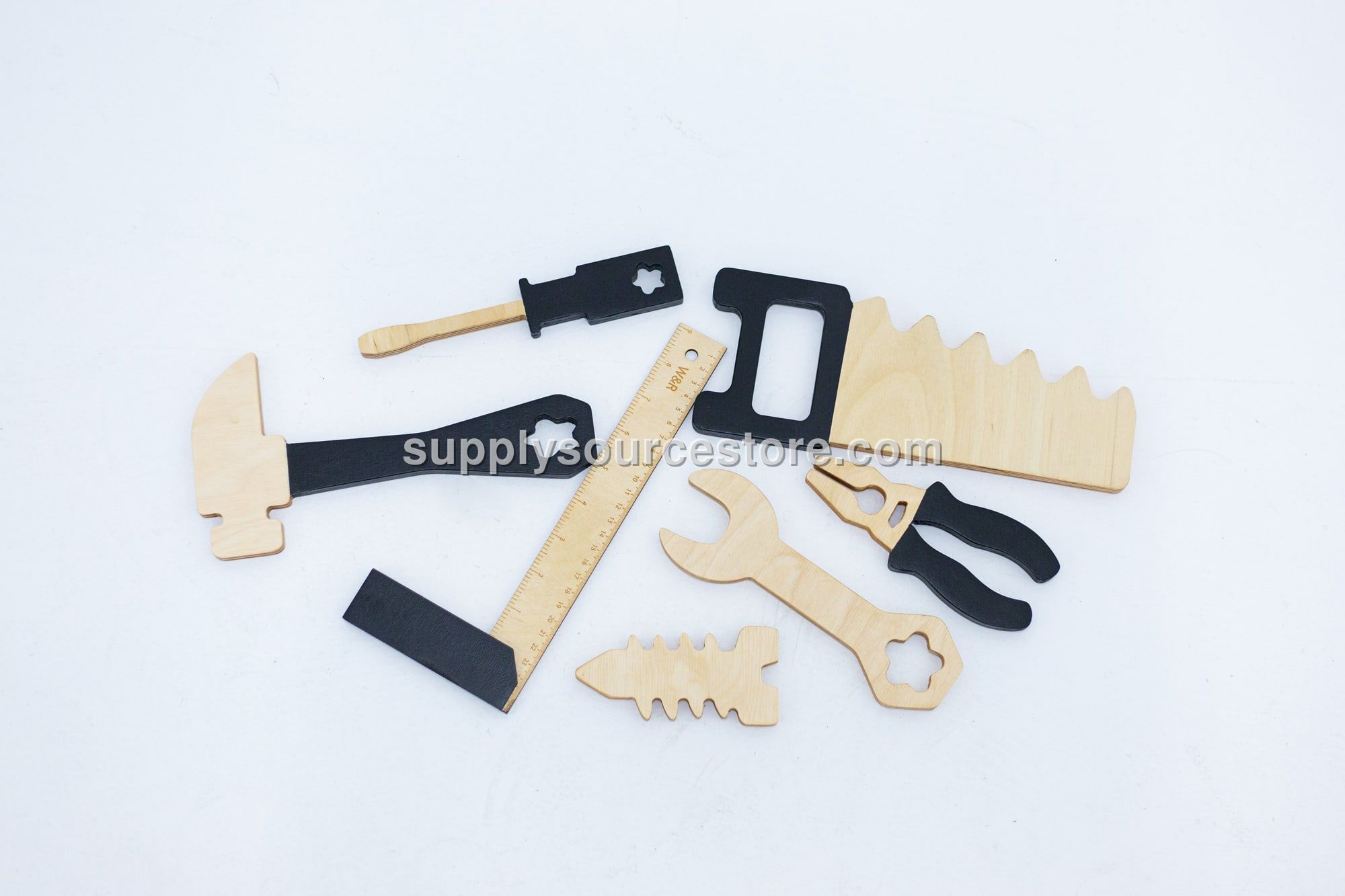 Wooden Toy Tool Box Set
