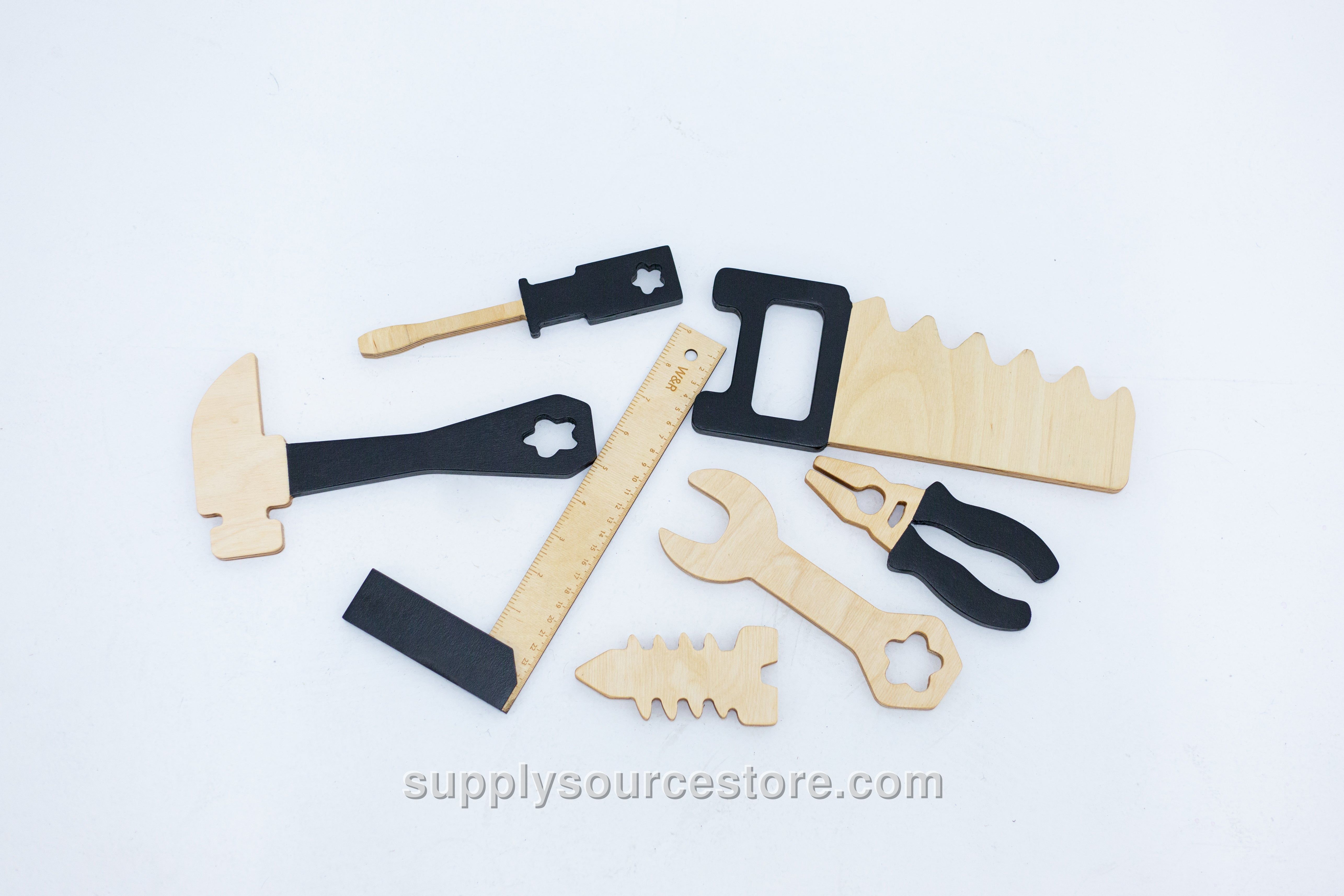 Wooden Toy Tool Box Set