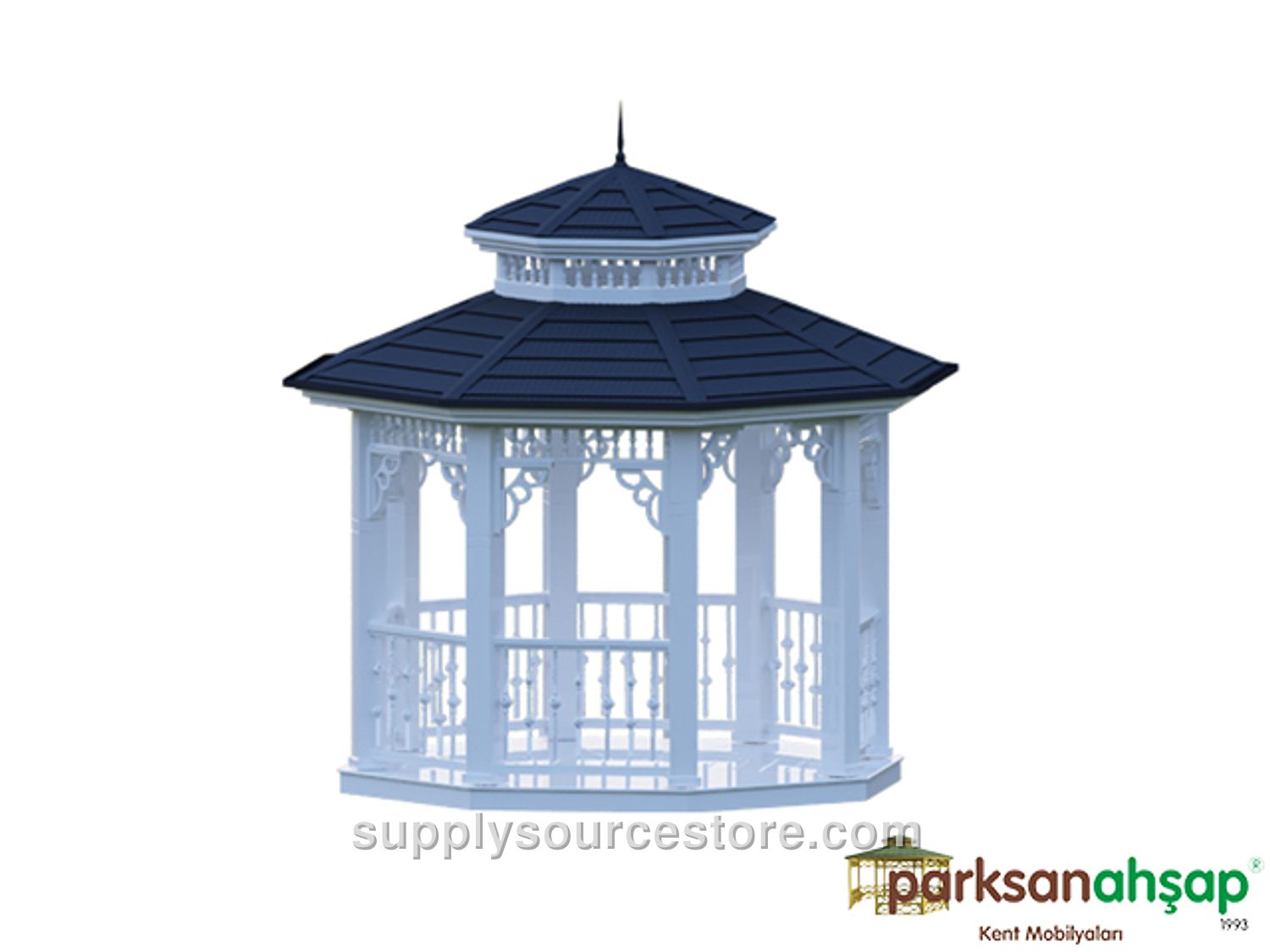 Metal Octagonal Gazebo 300x300x350
