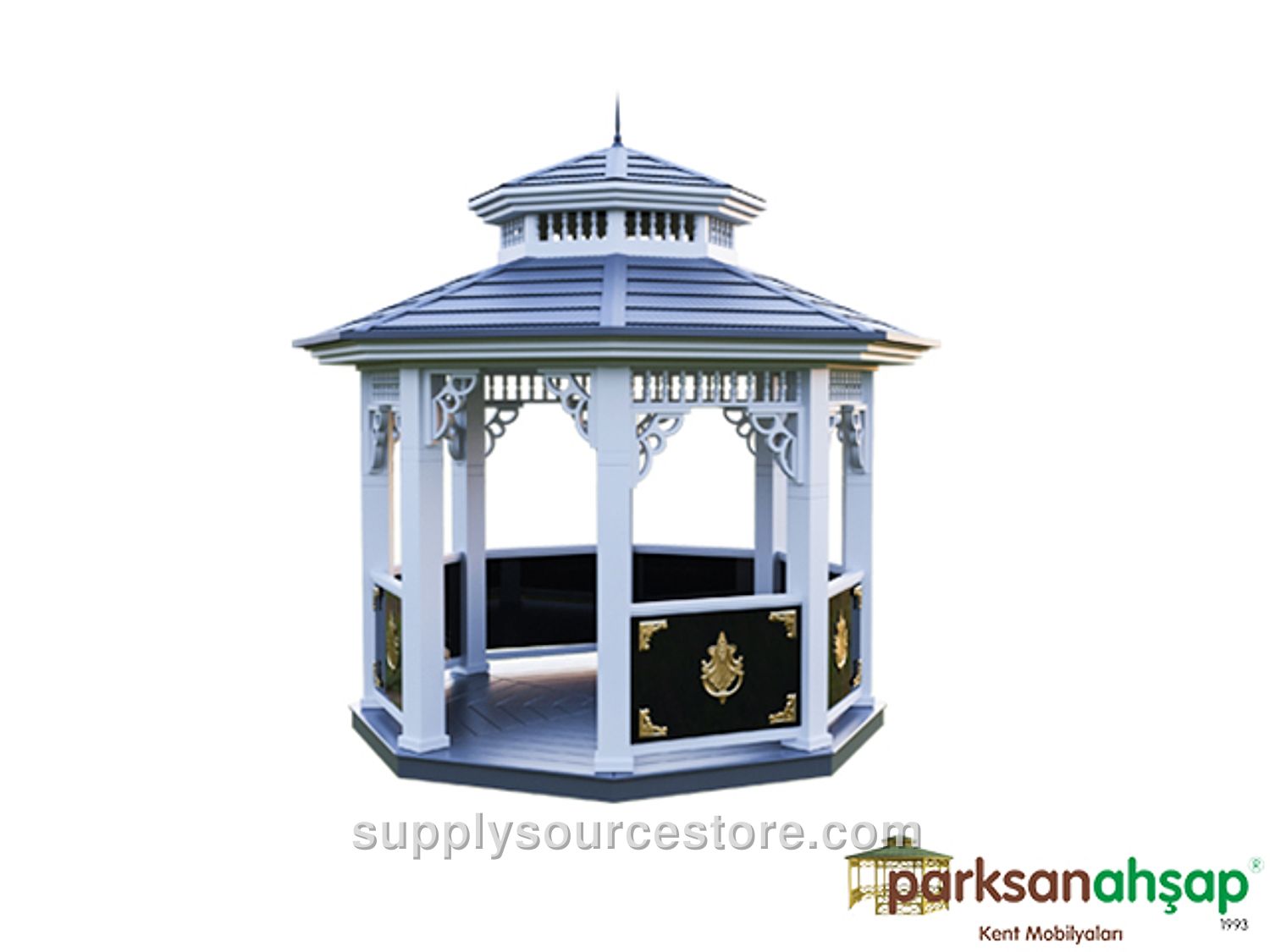Metal Octagonal Gazebo 300x300x350 (LWH) New Product