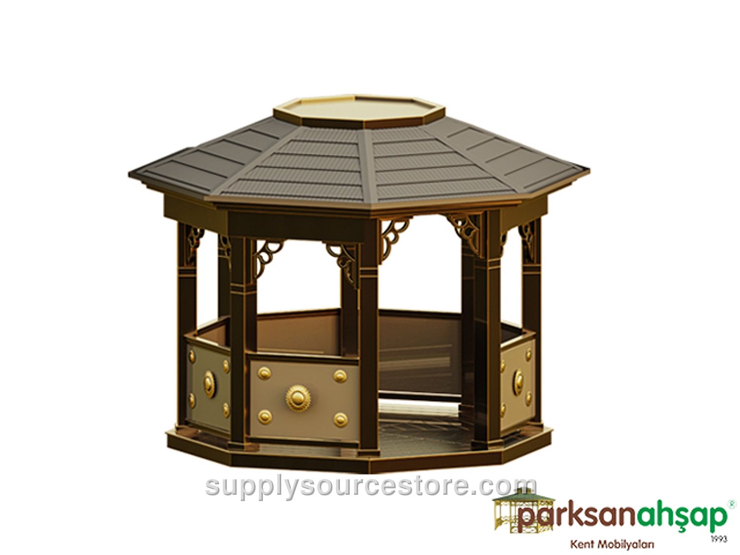 Metal Octagonal Gazebo 300x300x320 (LWH) New