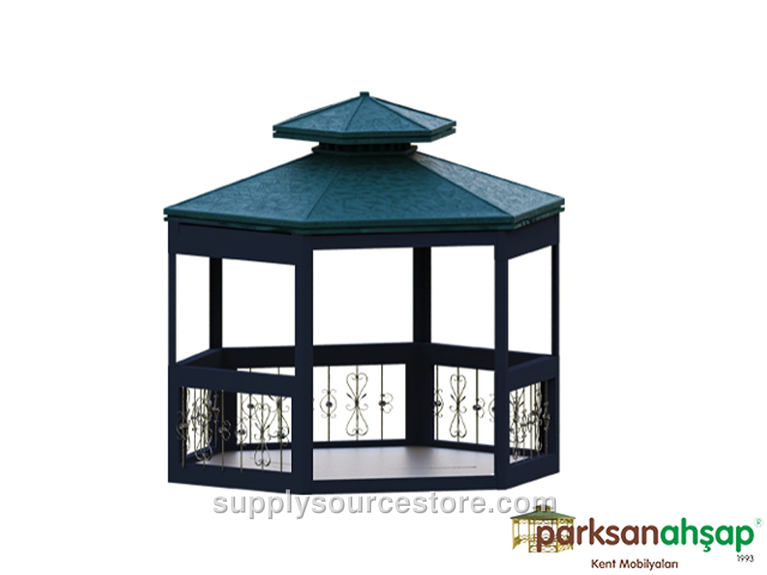 Metal Hexagonal Gazebo 300x300X330 (LWH) New Product