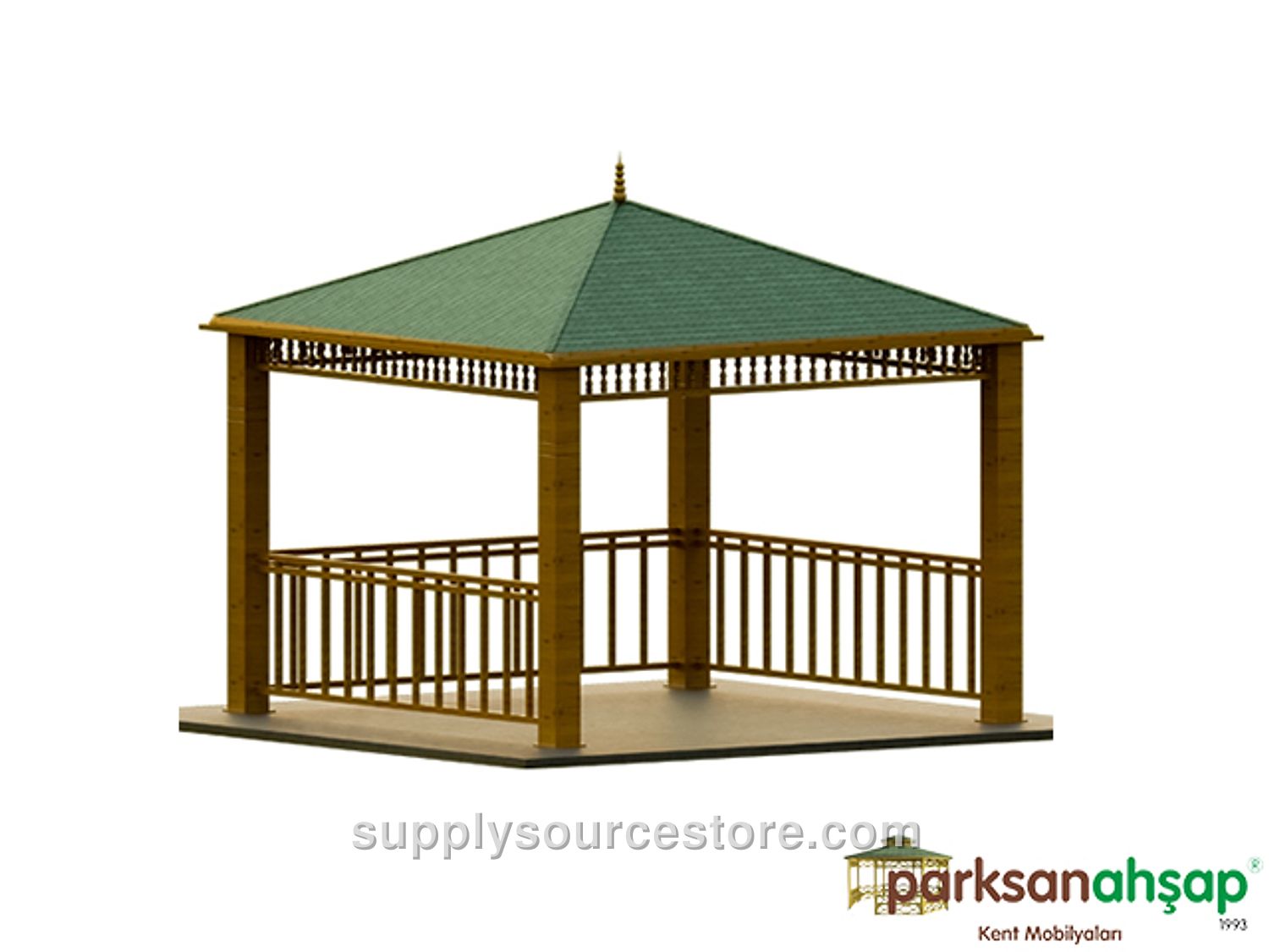 Metal Hexagonal Gazebo 300x300x290