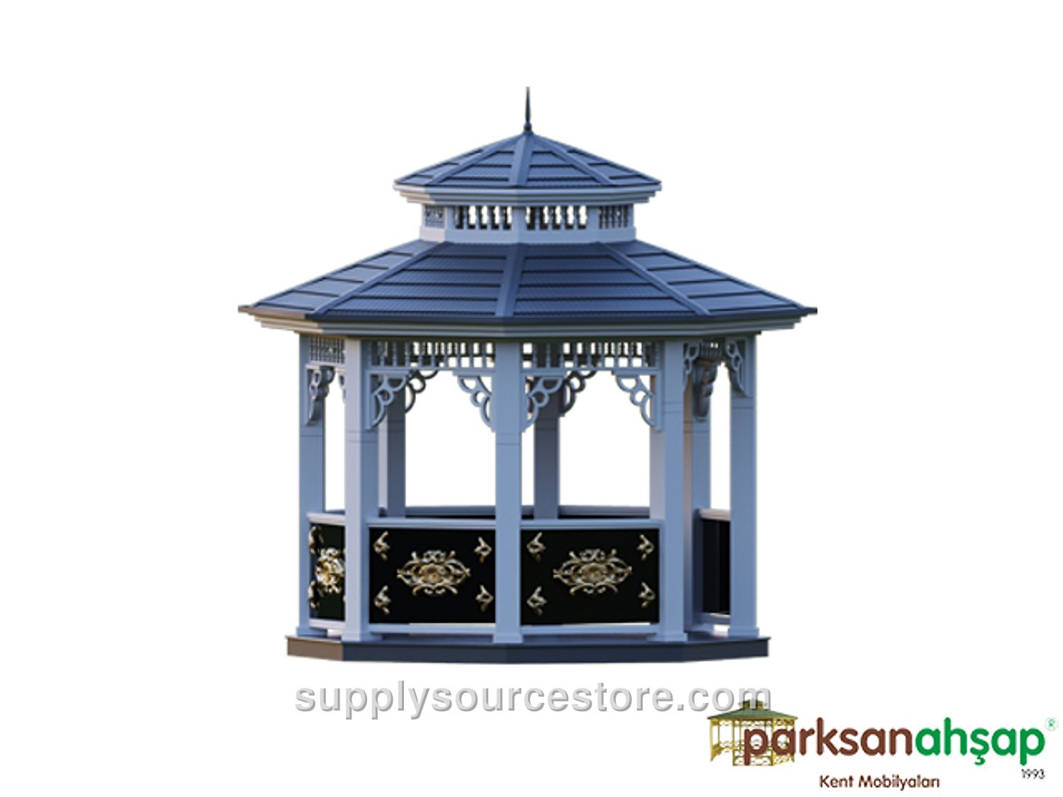Metal Octagonal Gazebo 300x300x350 (LWH)