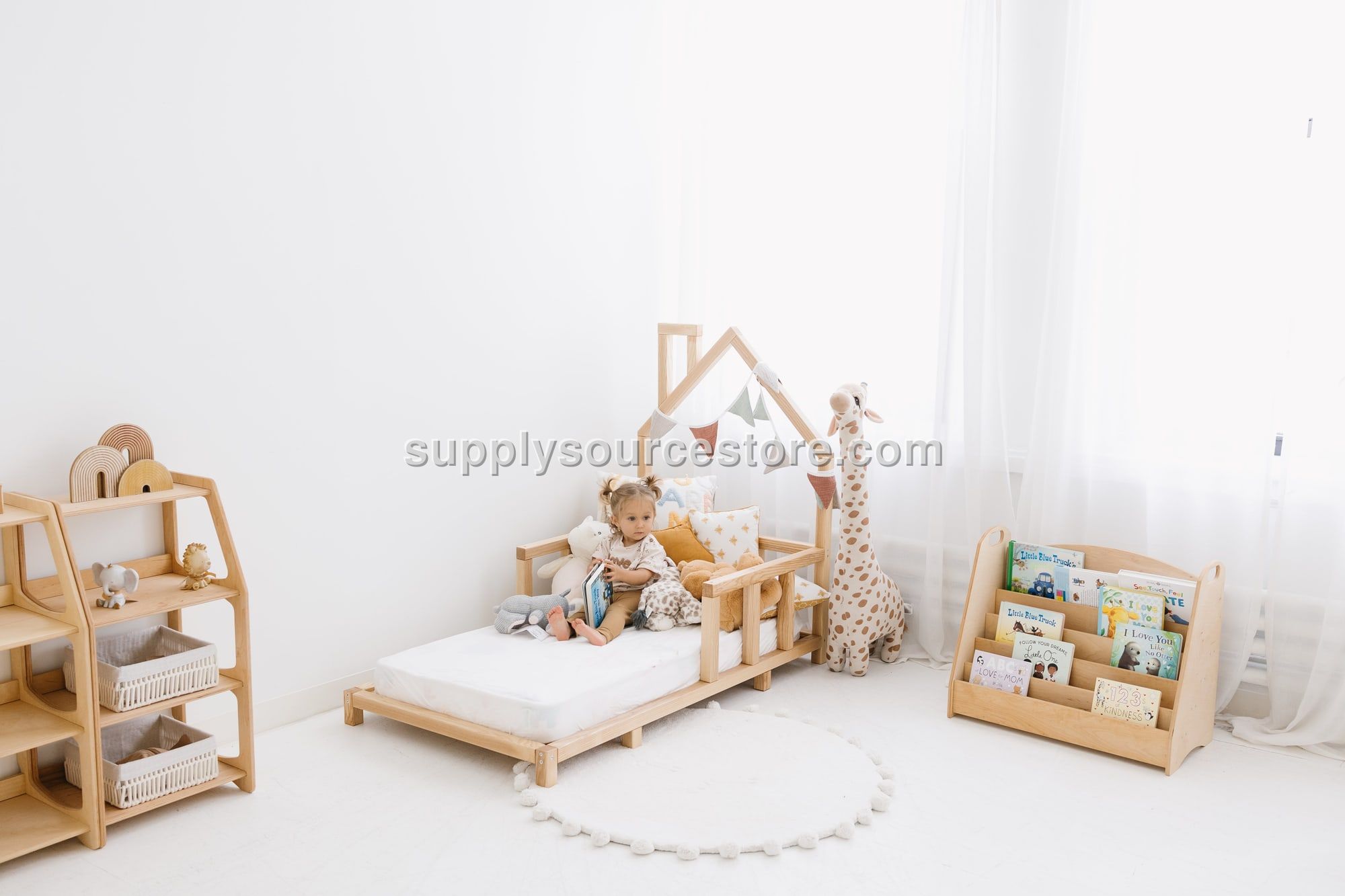 Wooden Toddler Floor Bed