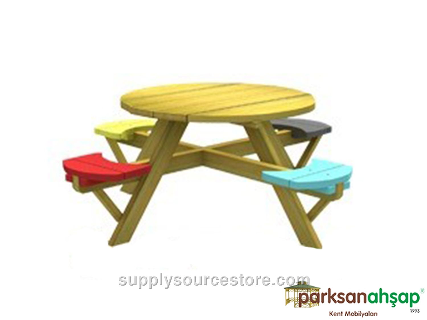 Kids Picnic Table 130(L)x130(W)x61(H)