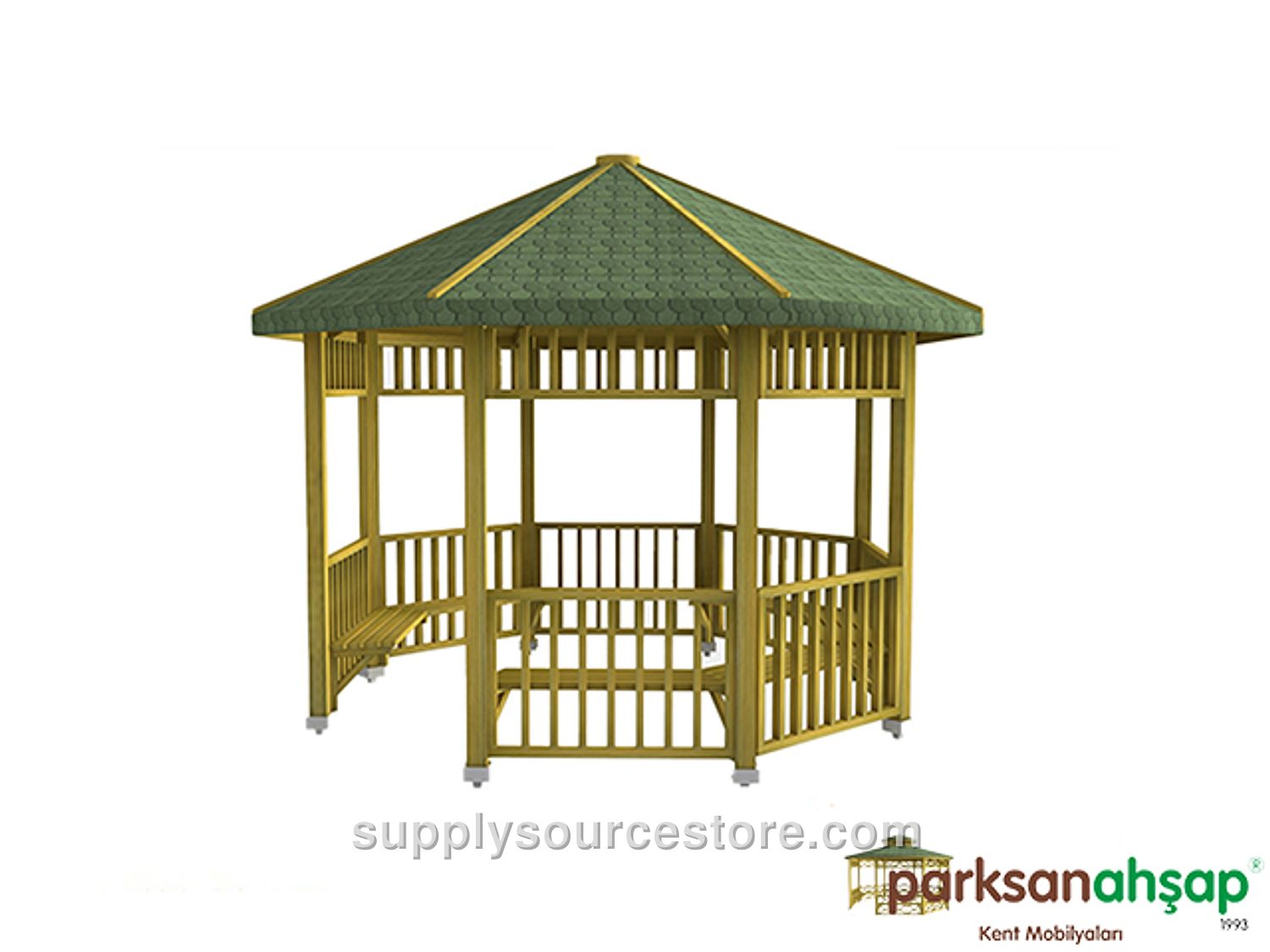 Wooden Octagonal Gazebo 300x300x290