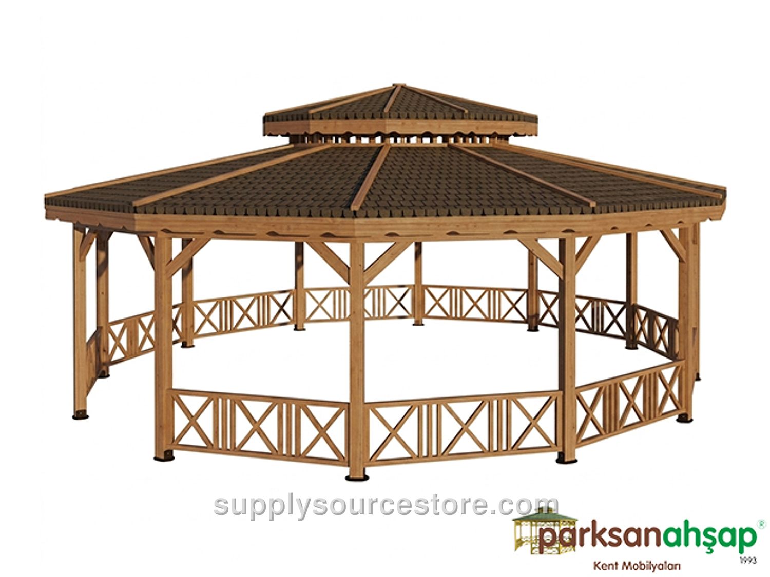 Wooden Onikigen Large Gazebo 800(L)x800(W)x330(H)