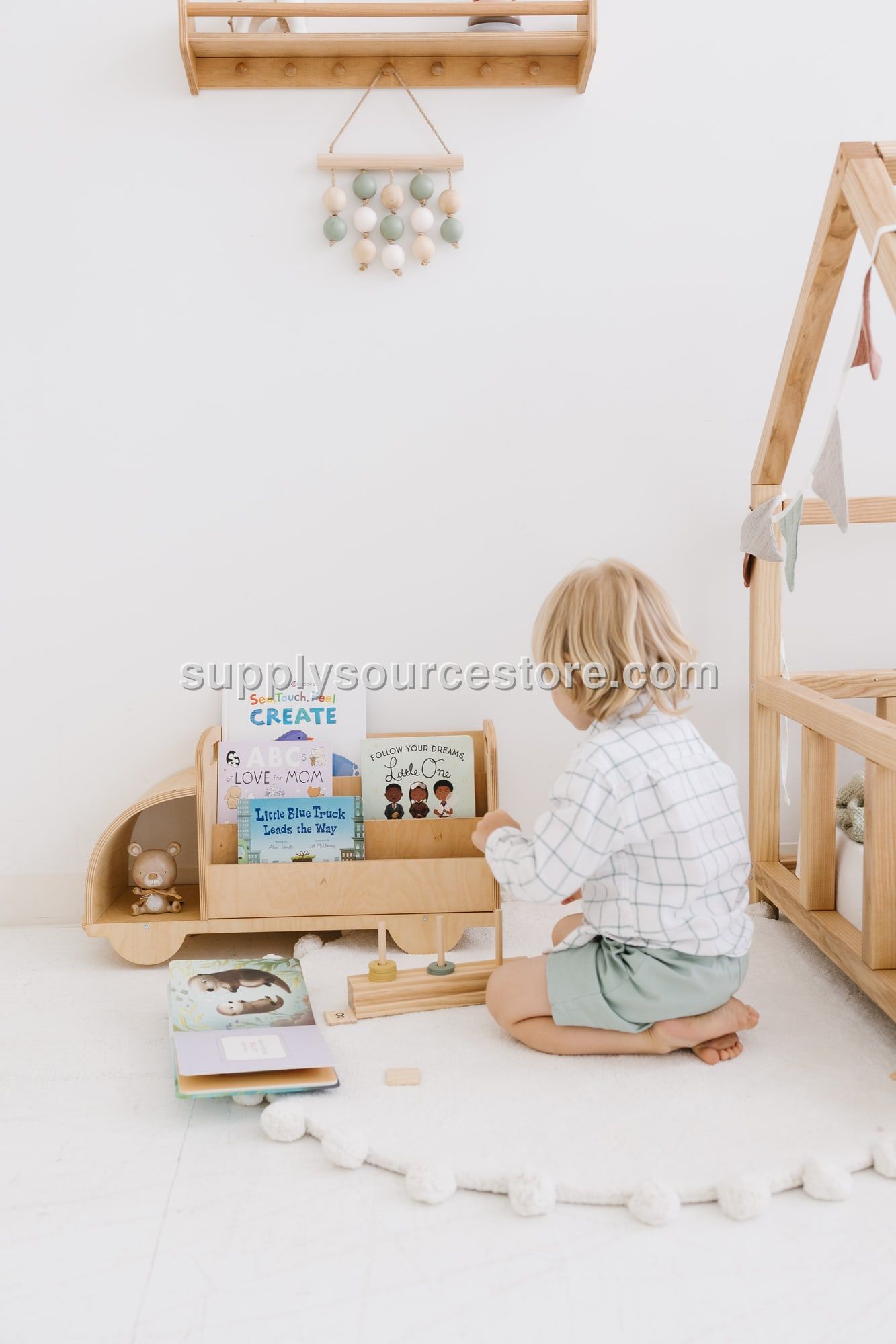 Wooden Bookcase “Car”