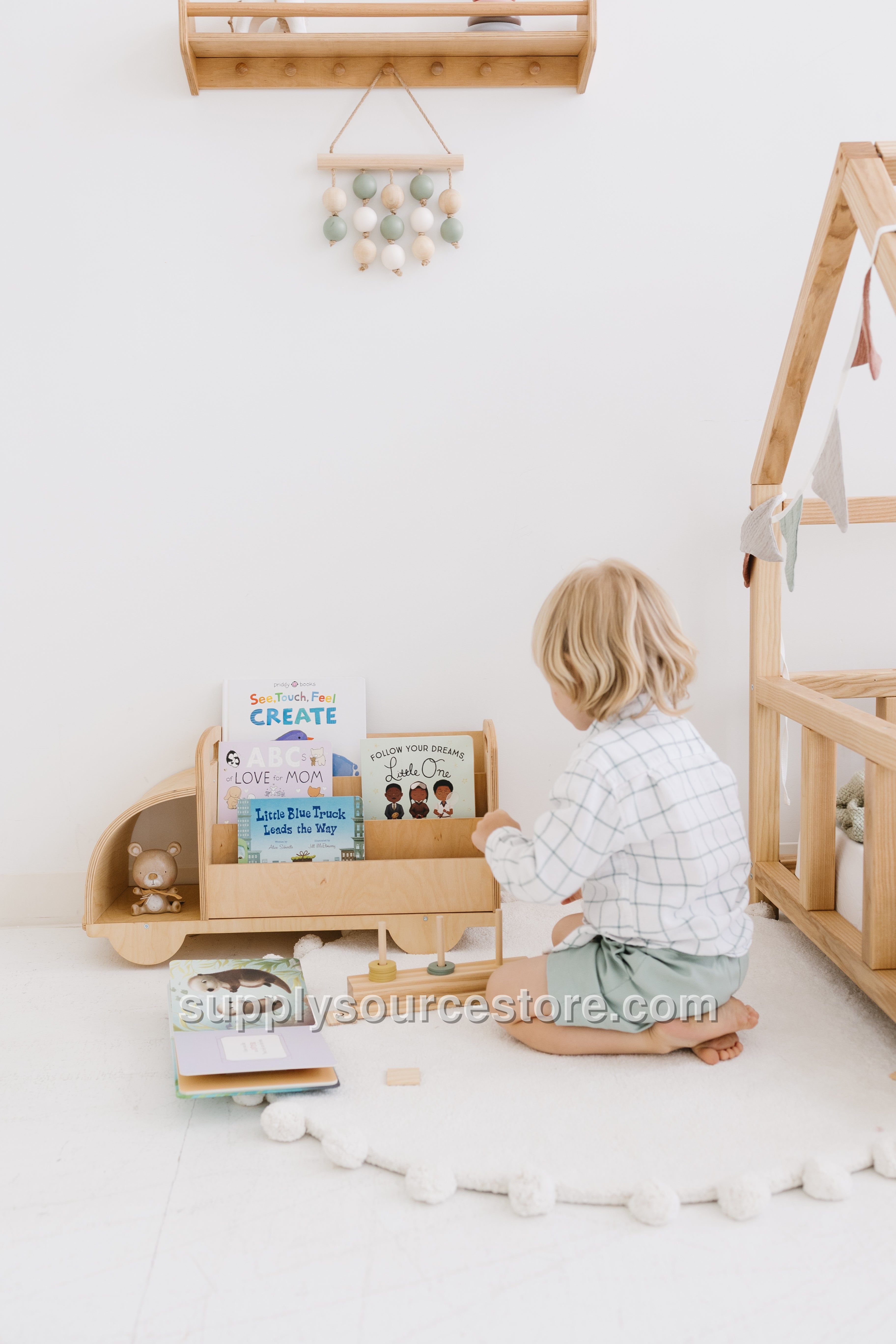 Wooden Bookcase “Car”