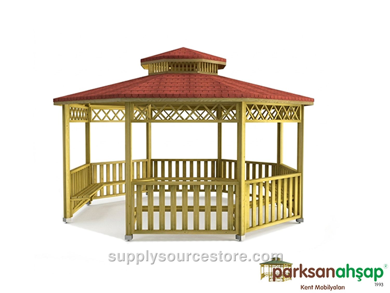 Wooden Octagonal Gazebo 500x500x330 (L*W*H)