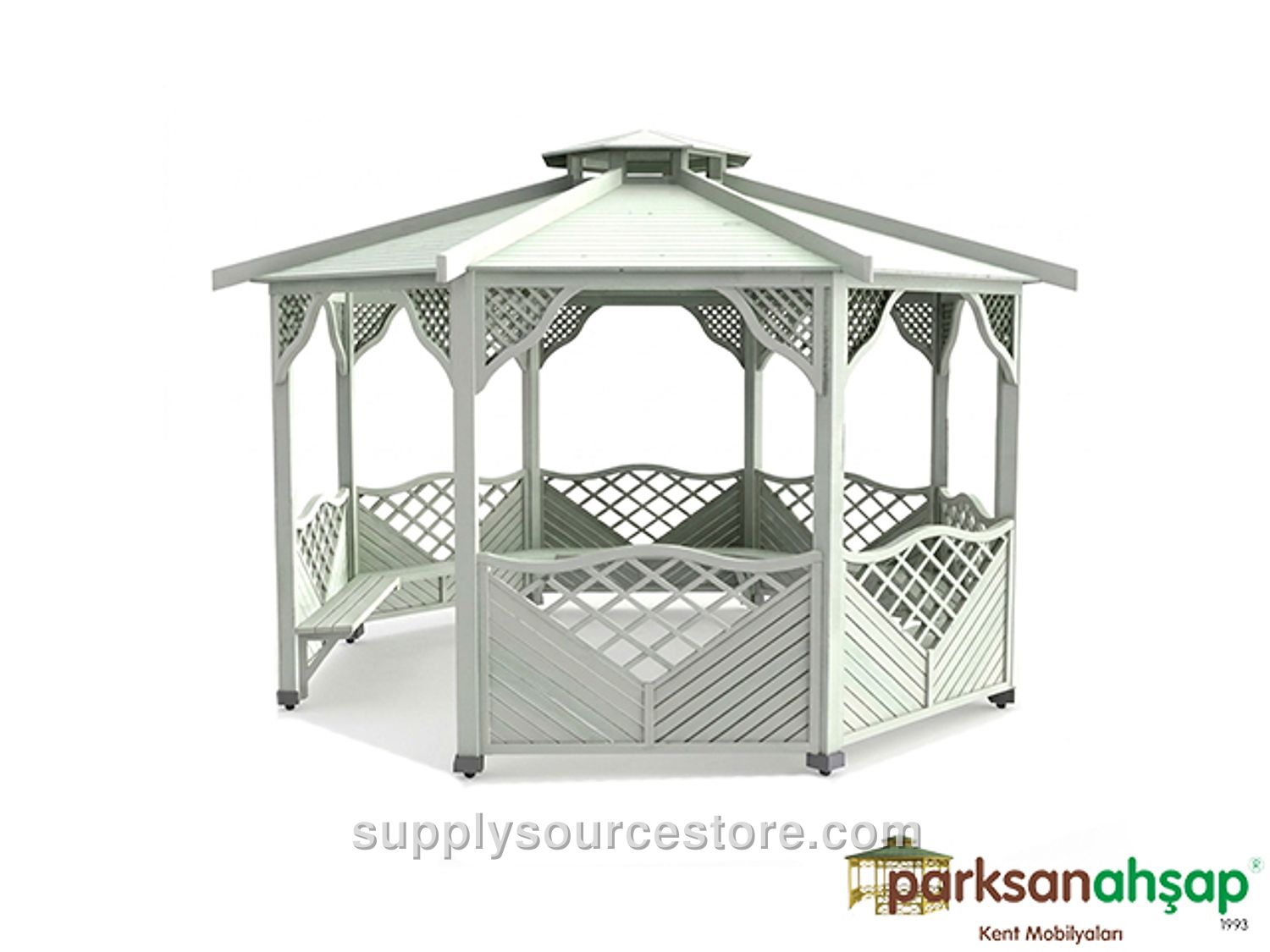 Wooden Octagonal Gazebo 400x400x320 (LWH)