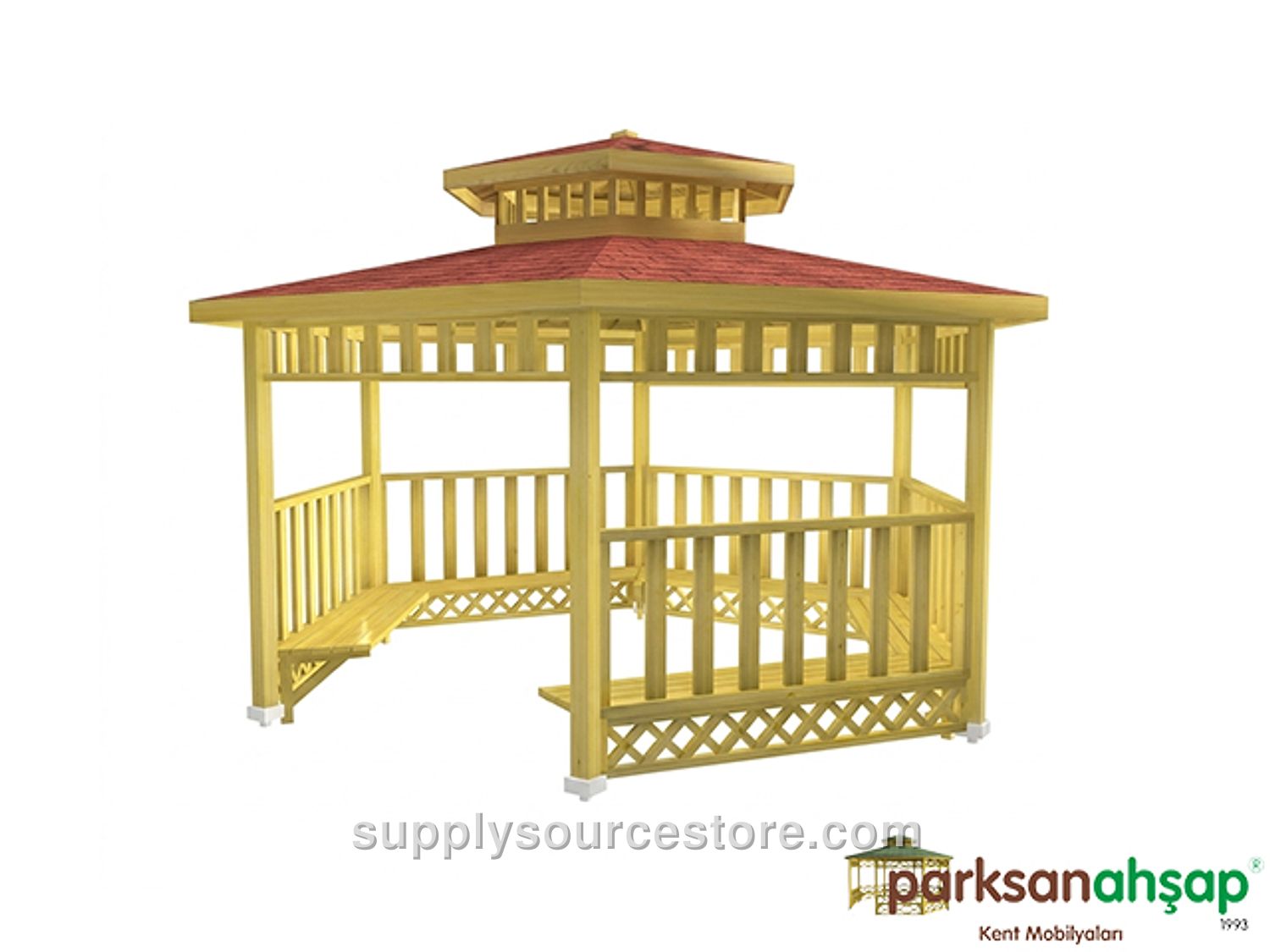 Wooden Hexagonal Gazebo 400x400x340 (L*W*H)