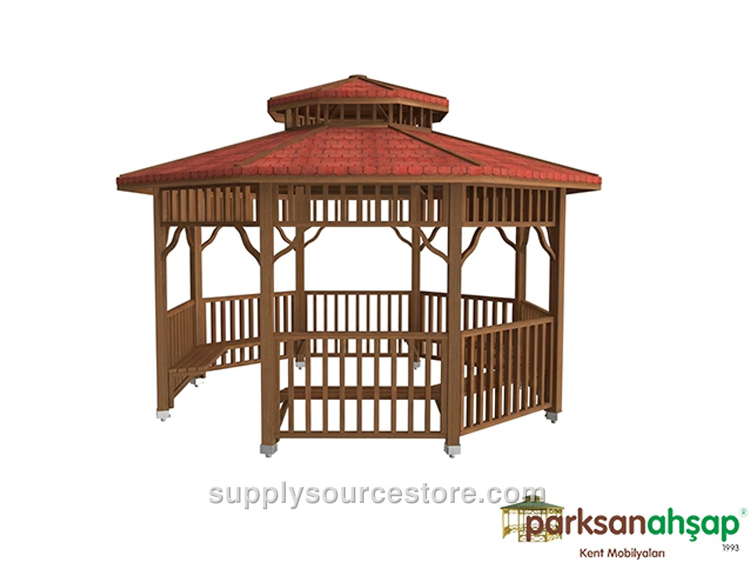 Wooden Octagonal Gazebo 400x400x340 (L*W*H)