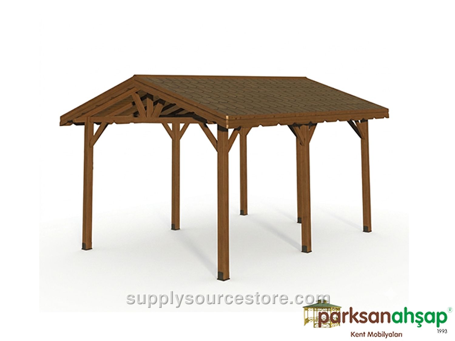 Wooden Rectangular Gazebo 300x400x300 (L×W×H)