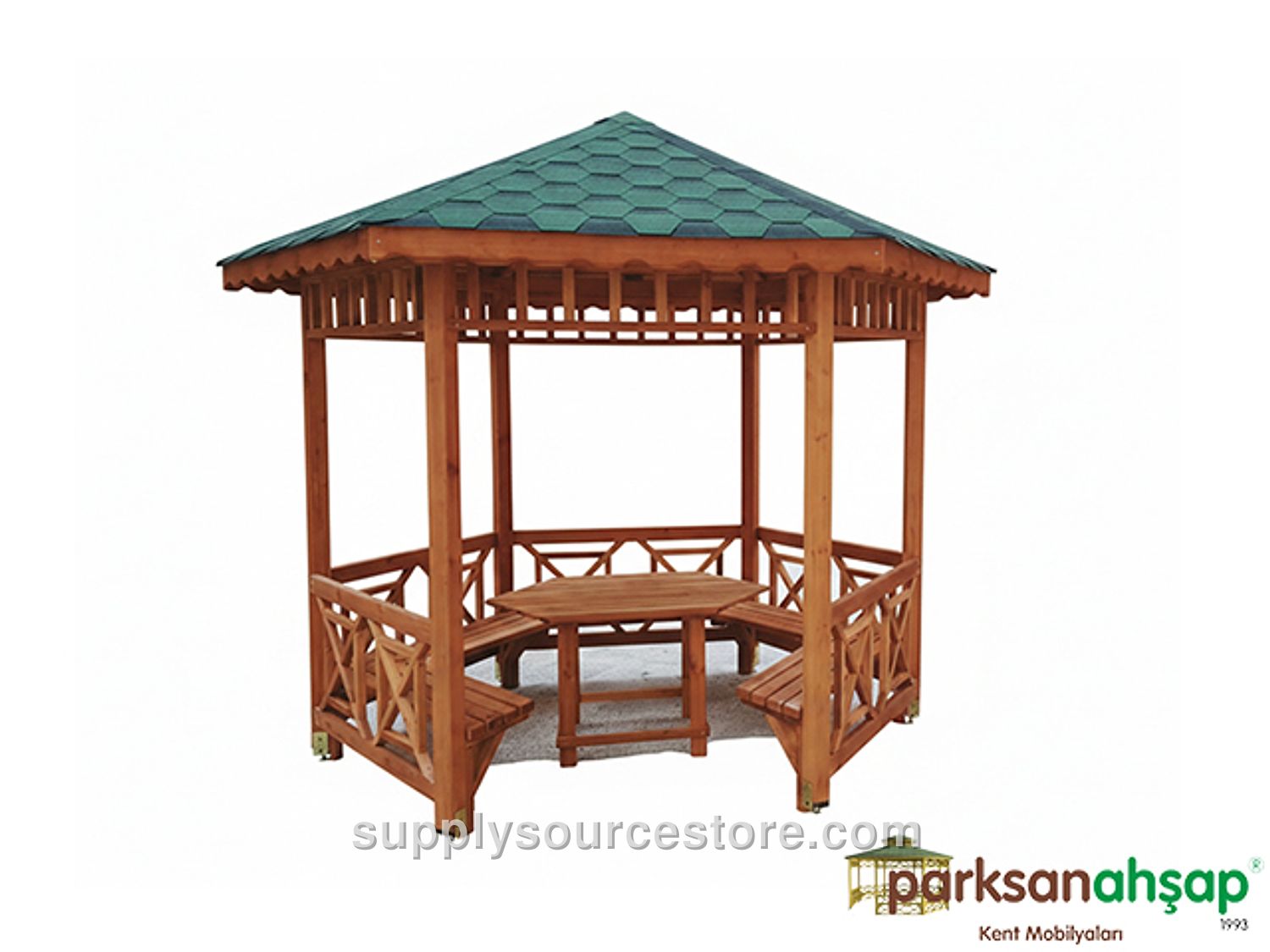Wooden Hexagonal Gazebo 300x300x290 (L*W*H)
