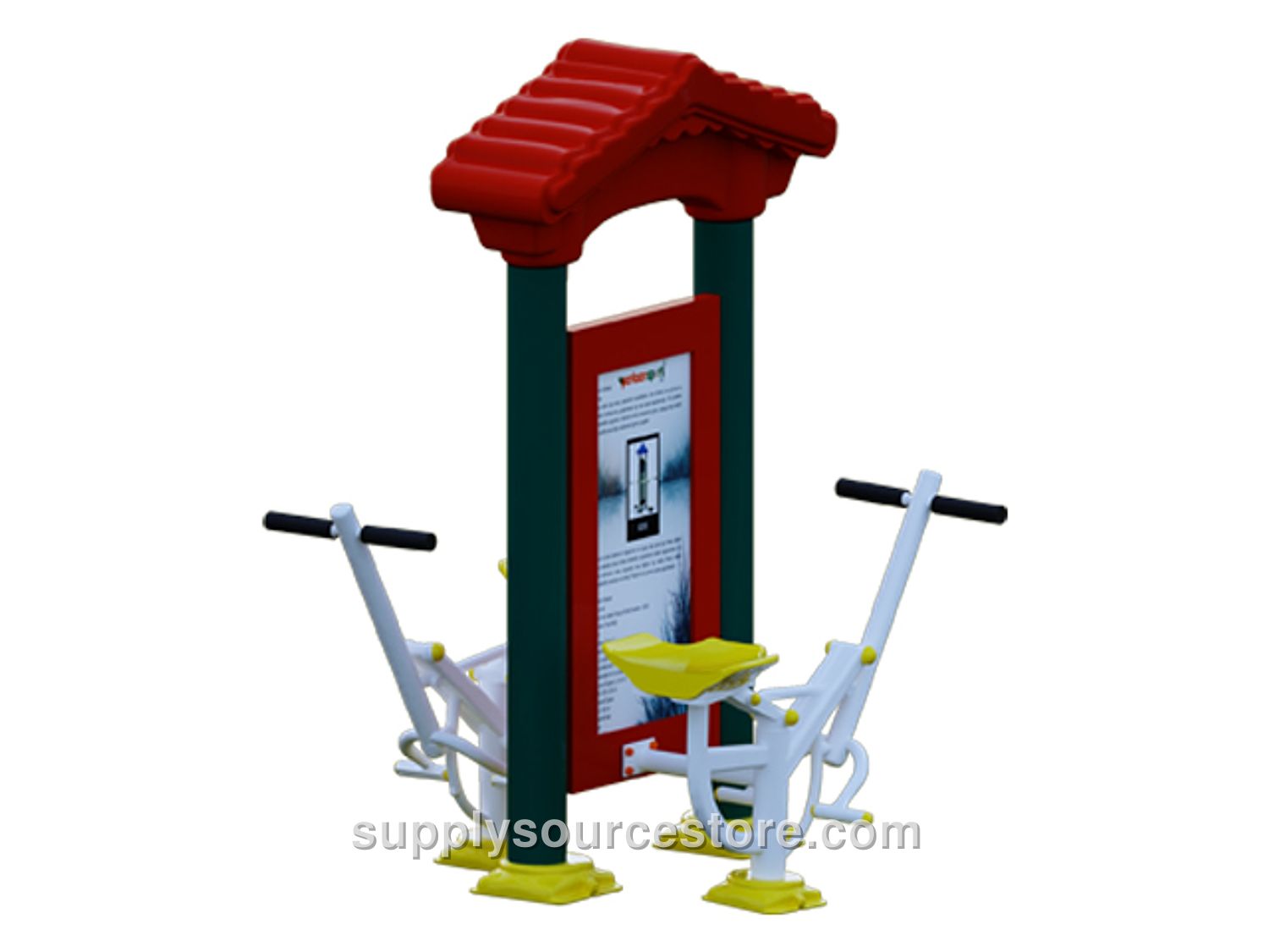Panelled Double Recumbent Bike