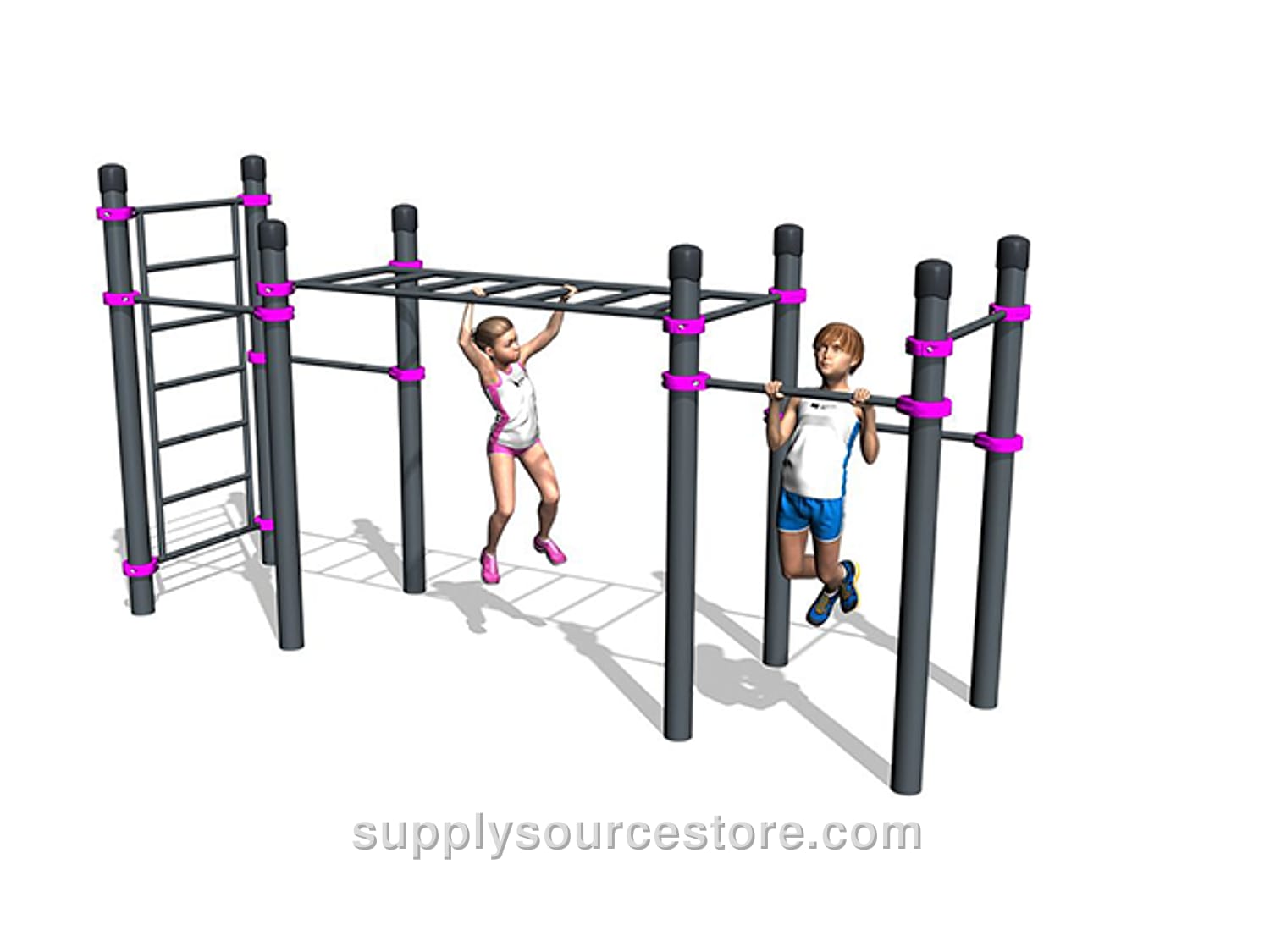 Kids Bar and Pull‑up Bar Fitness Set