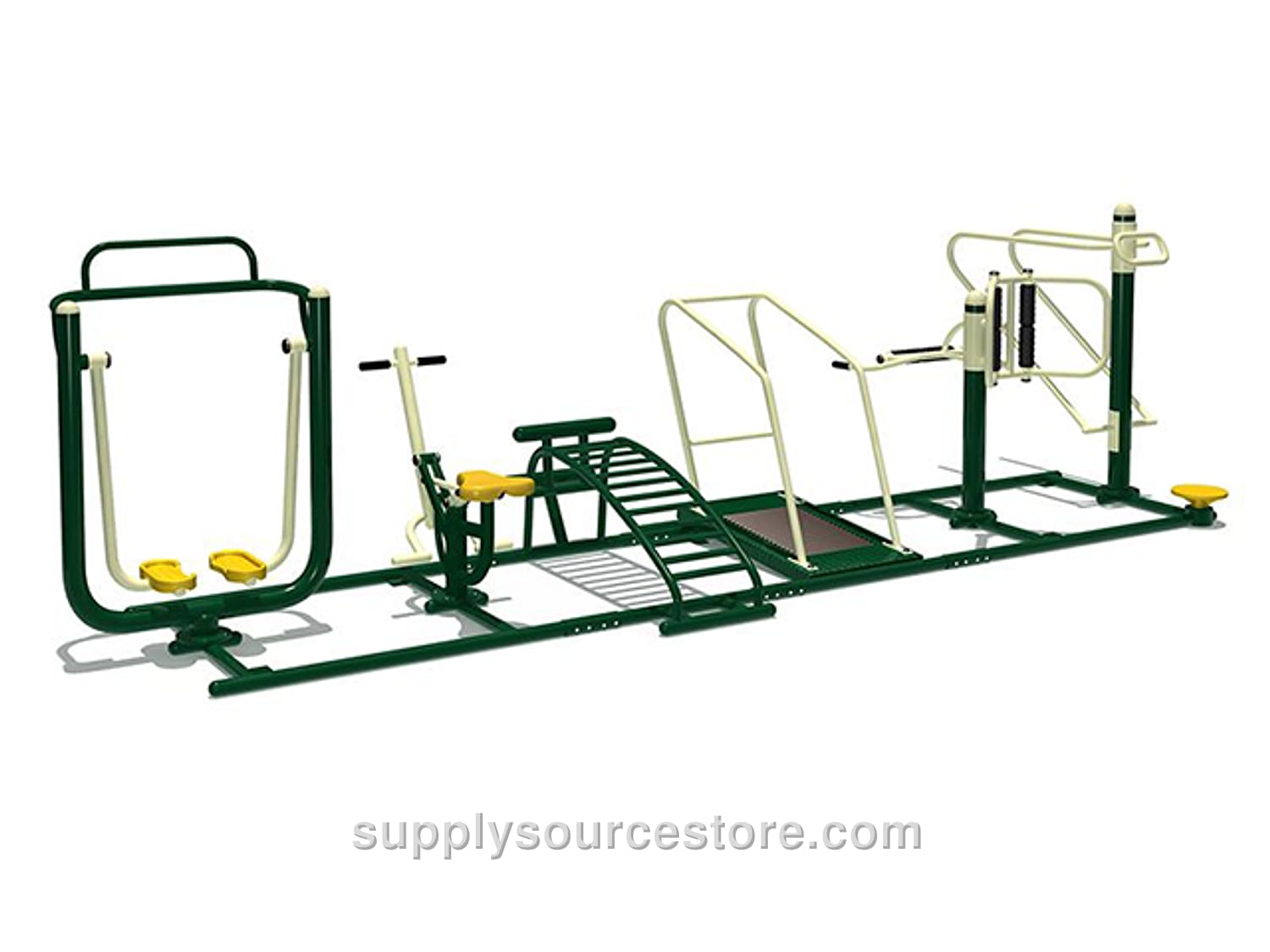 Outdoor Multi-Fitness Equipment 9-Piece Set