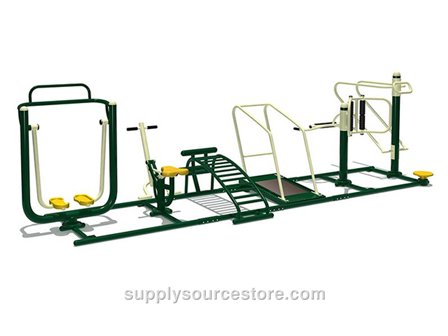 Outdoor Multi-Function Fitness Equipment 9-Piece Set