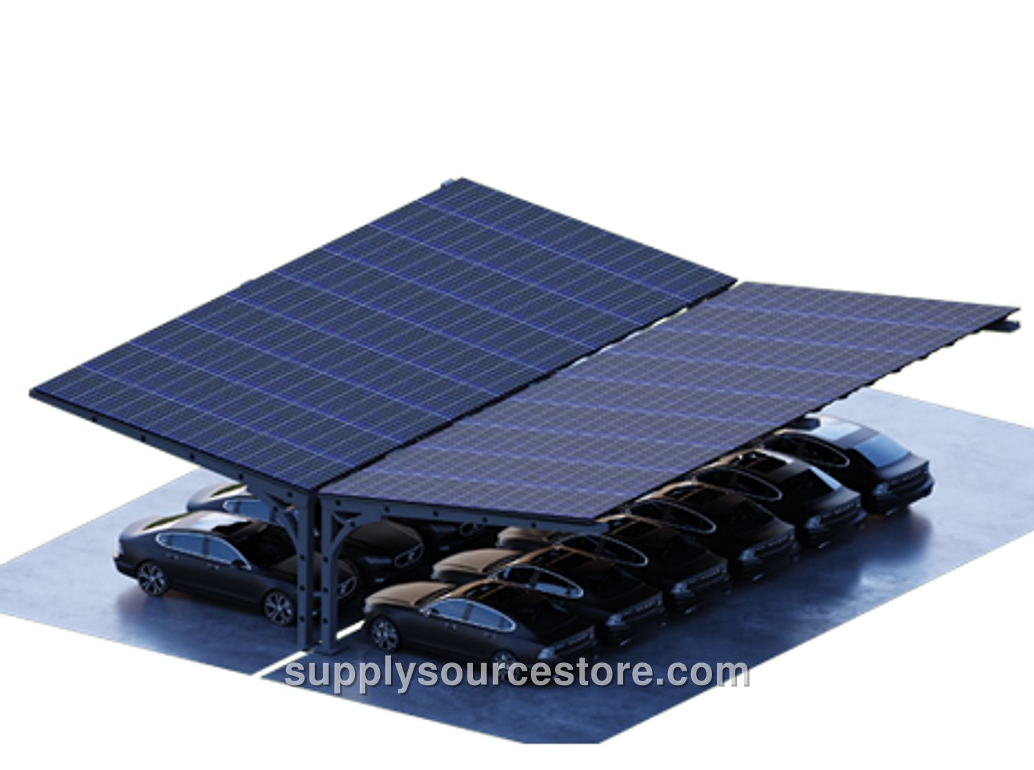 Solar Carport – 12-Spot Solar Powered Custom Project