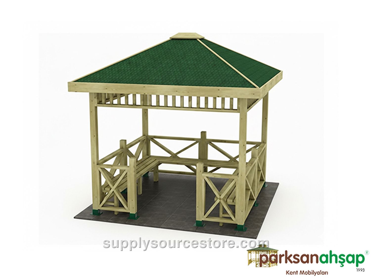Wooden Gazebo 250X250X290 (L*W*H)