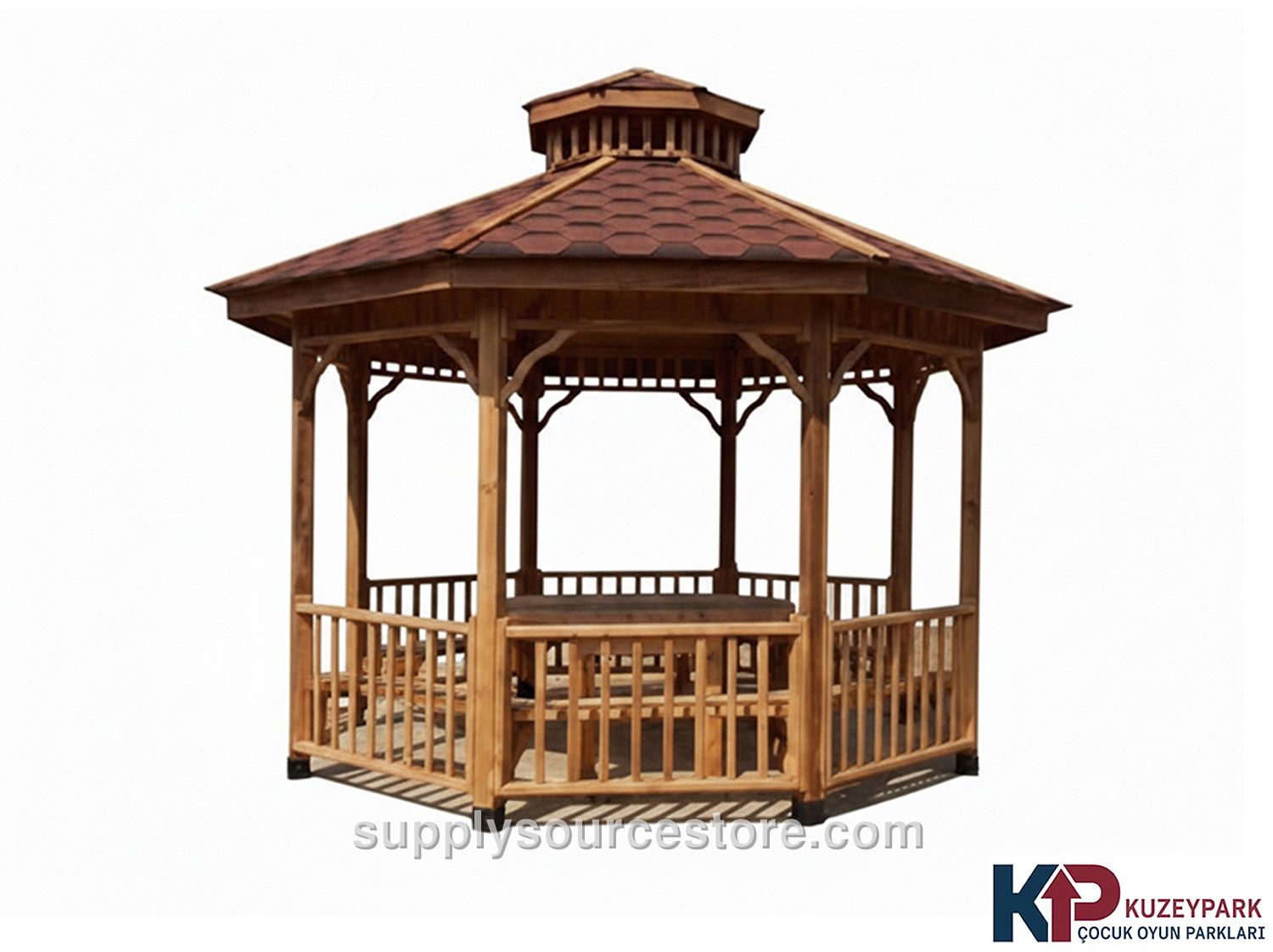 Wood Octagonal Gazebo