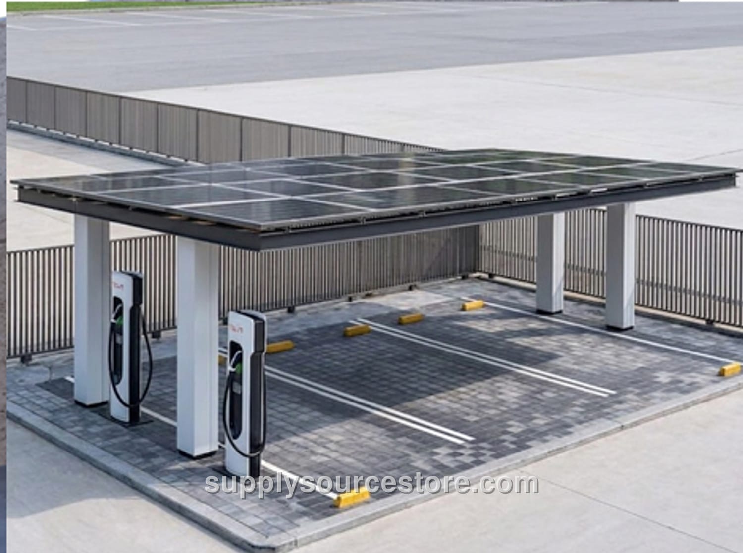 Solar Carport – 3‑Vehicle Custom Project