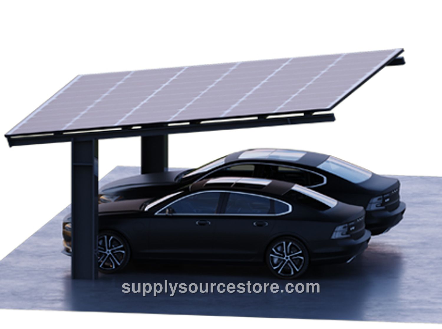Solar Carport – 2‑Vehicle Solar Powered Custom Project