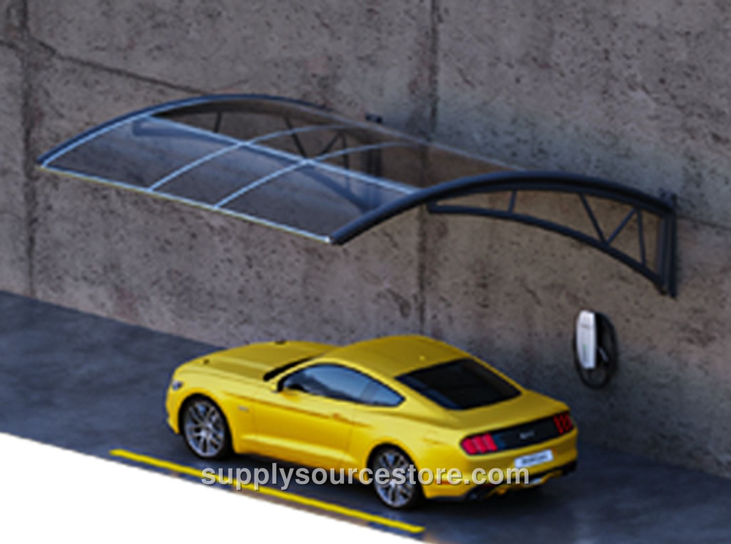 Wall-Mounted Vehicle Canopy (1 Vehicle)