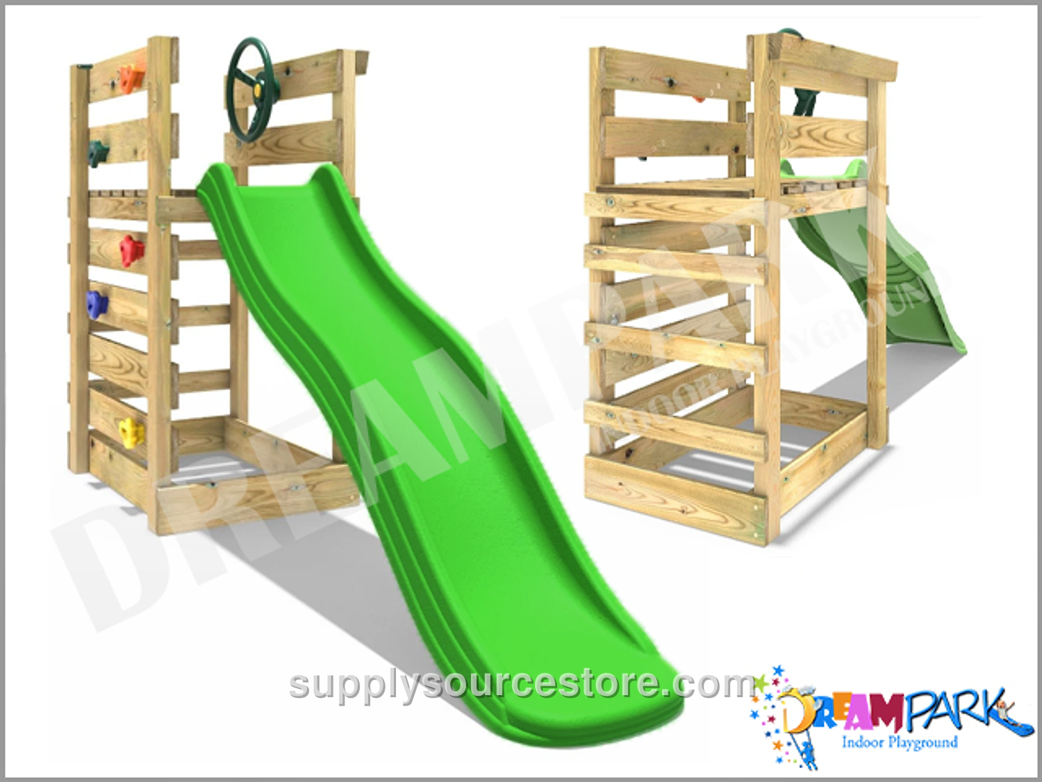 Wooden Garden Slide