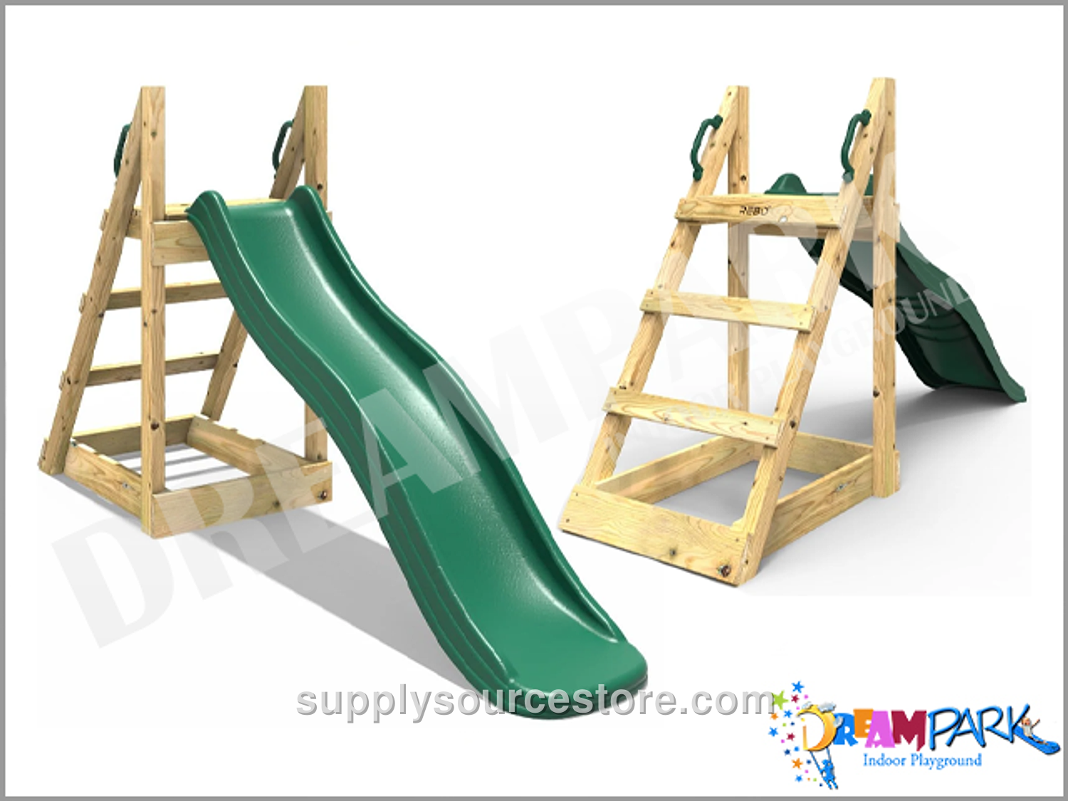 Wooden Garden Slide