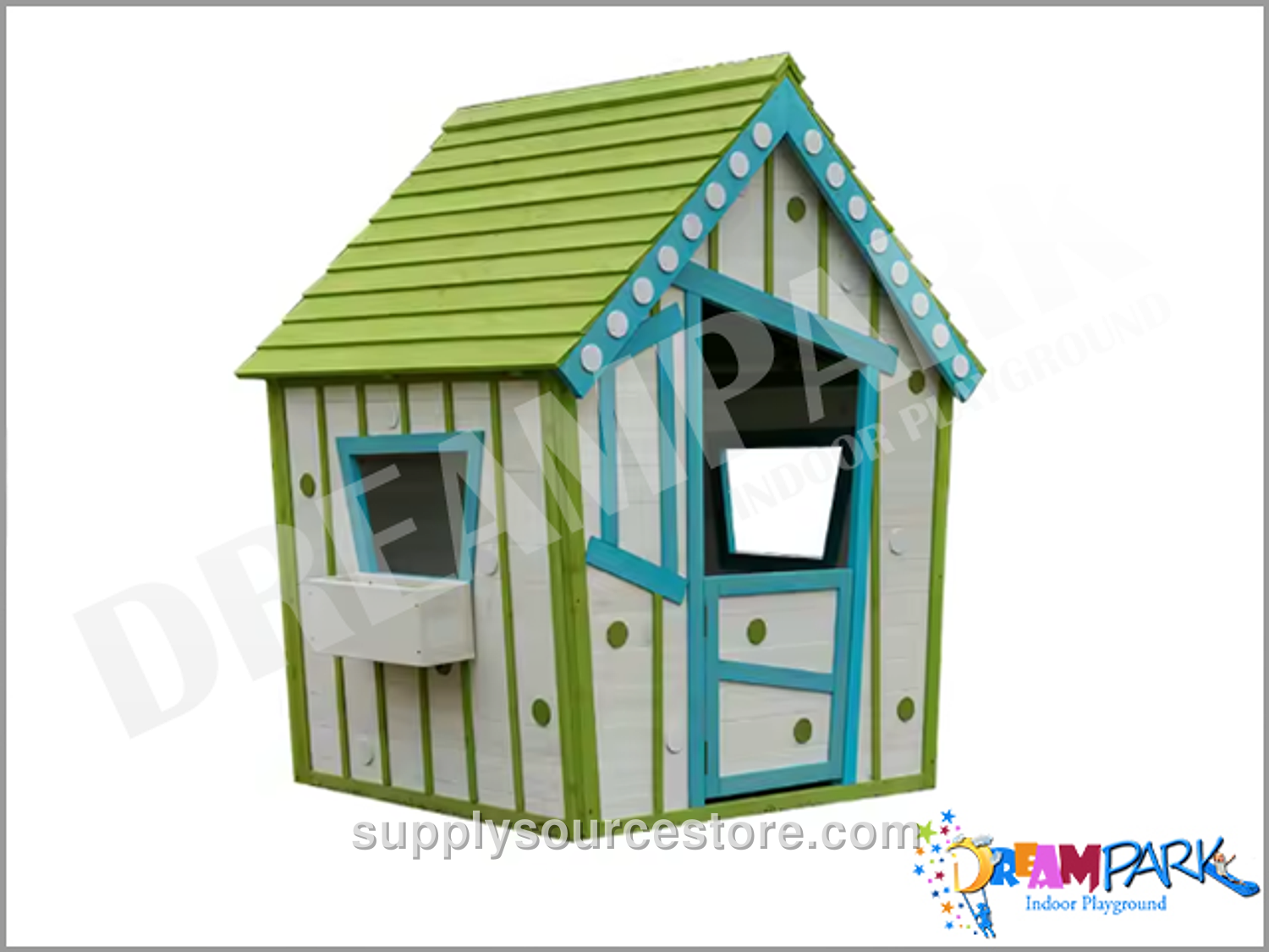Colorful Wooden Playhouse