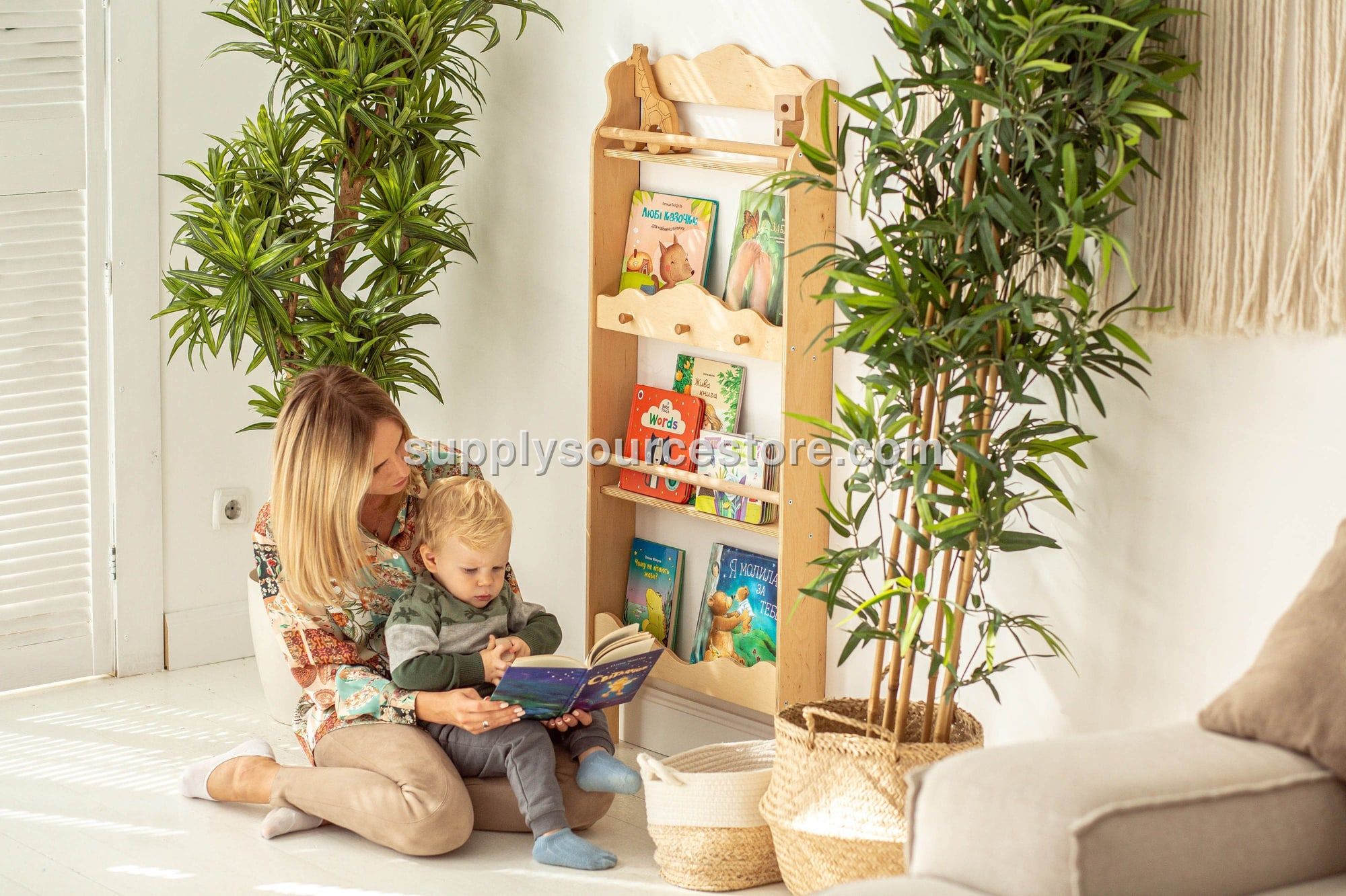 Wooden Vertical Bookcase
