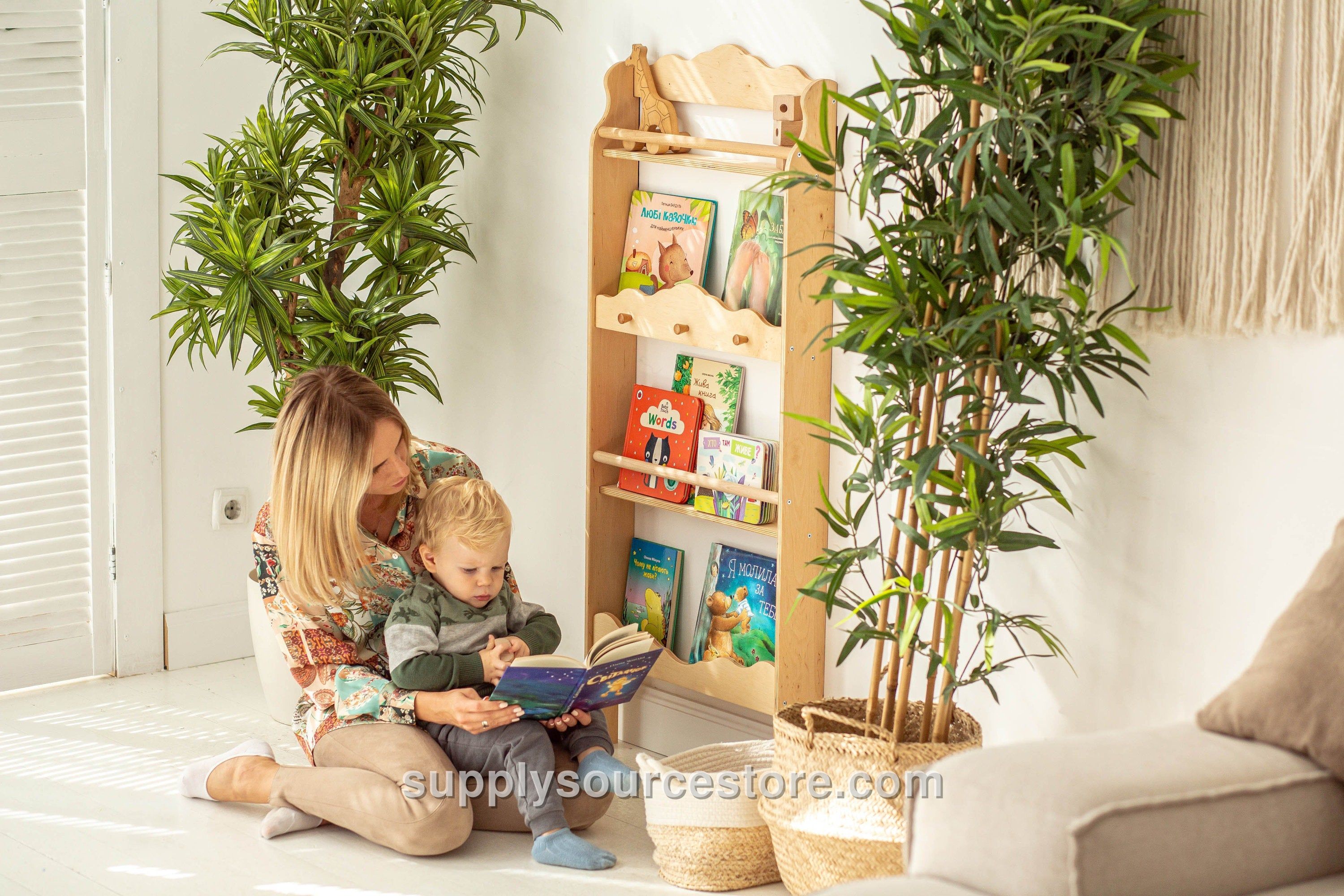 Wooden Vertical Bookcase